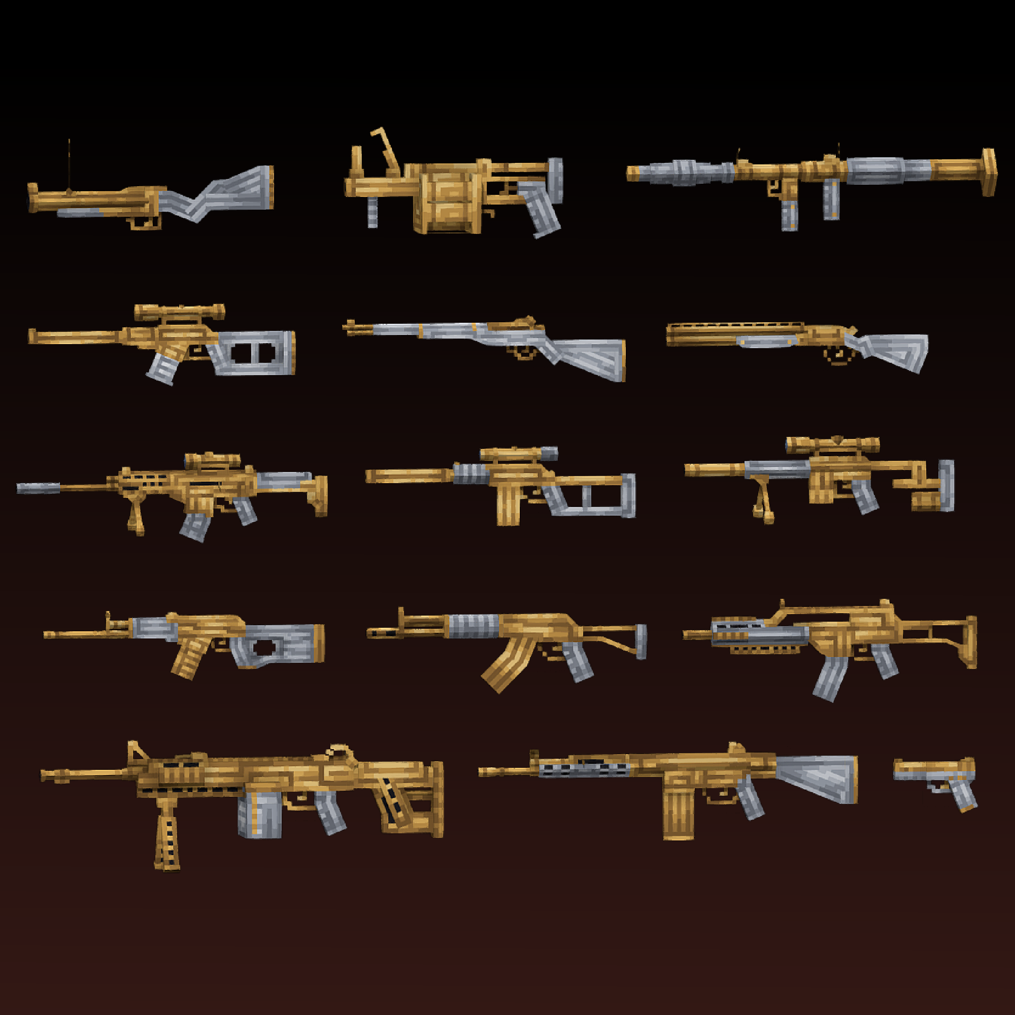 Guns Pack Vol.1 Gold Edition preview image