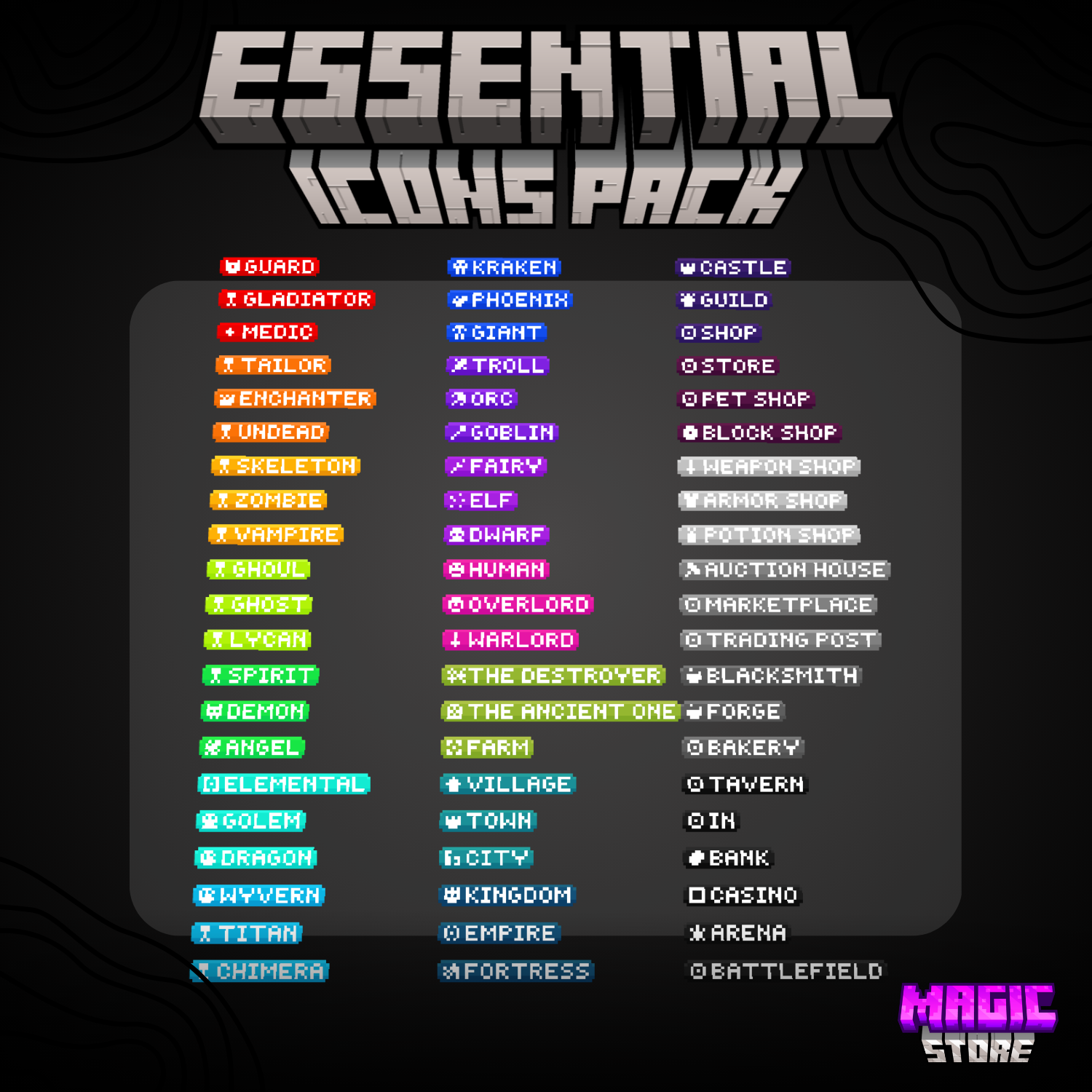 Essential Icons Vol.1 (5,340 Icons) preview image