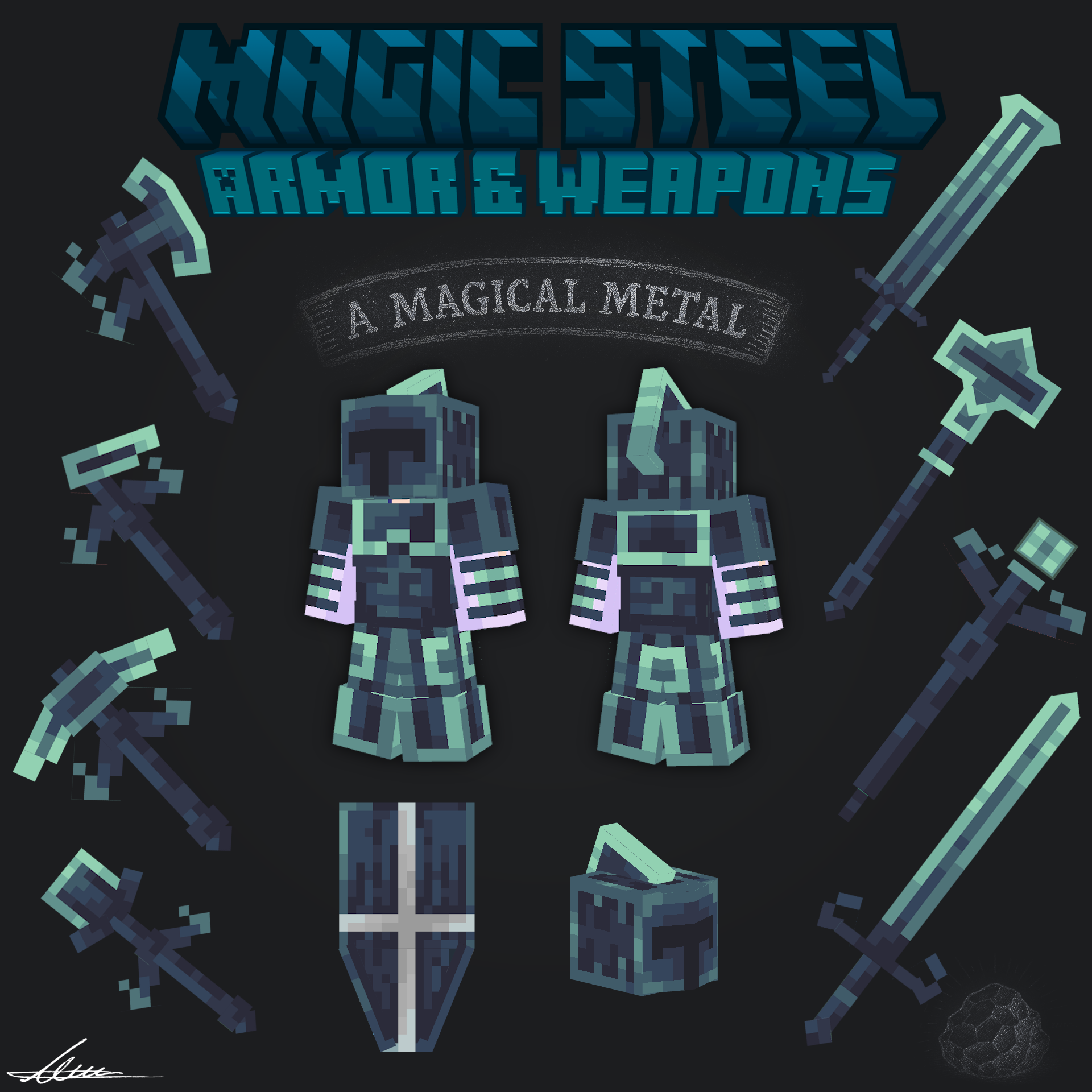 Magic Steel armor & weapons preview image