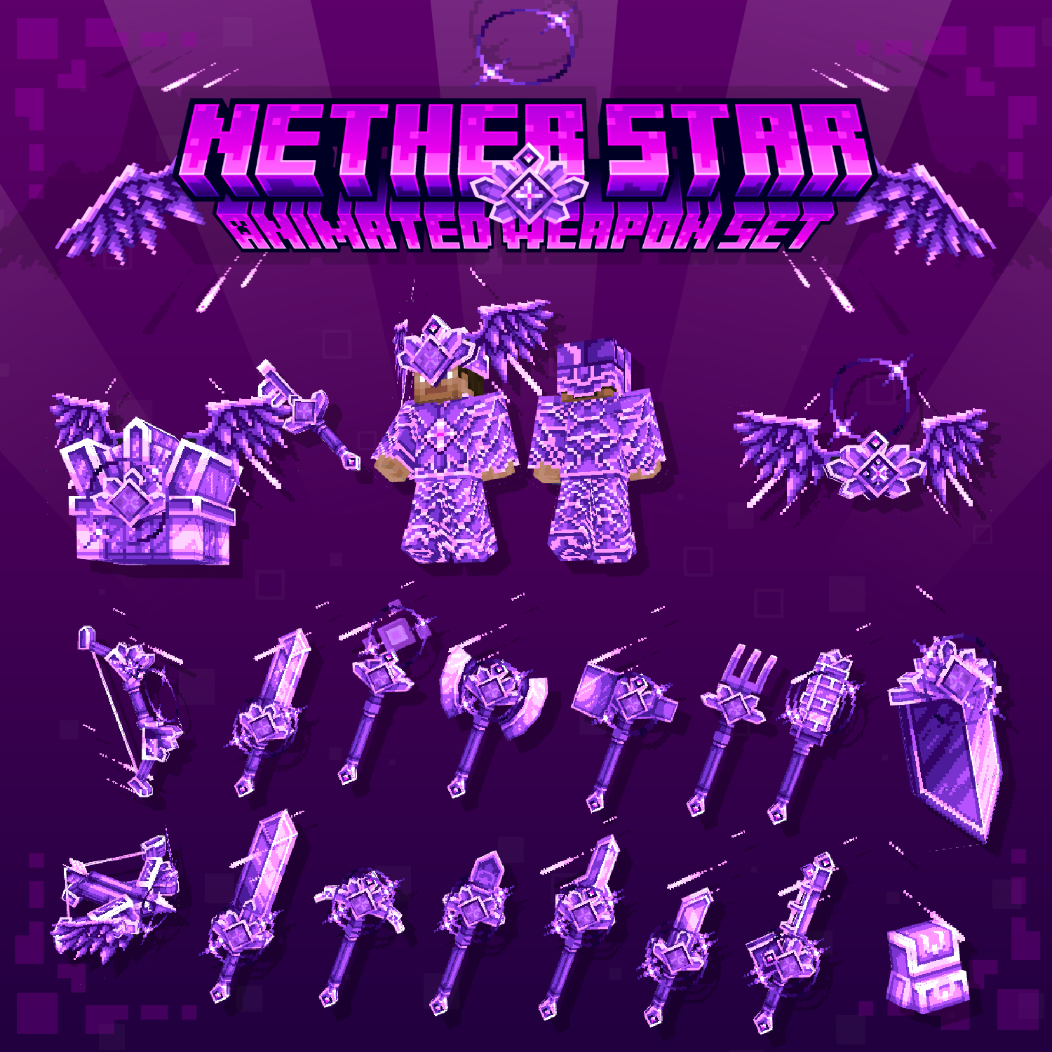 Nether Star Animated Weapon Set preview image