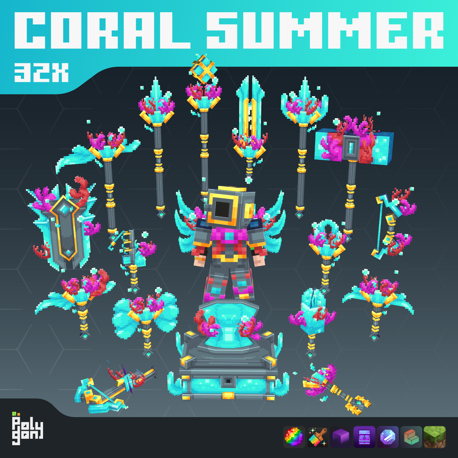 Coral Summer Collection (32x) preview image