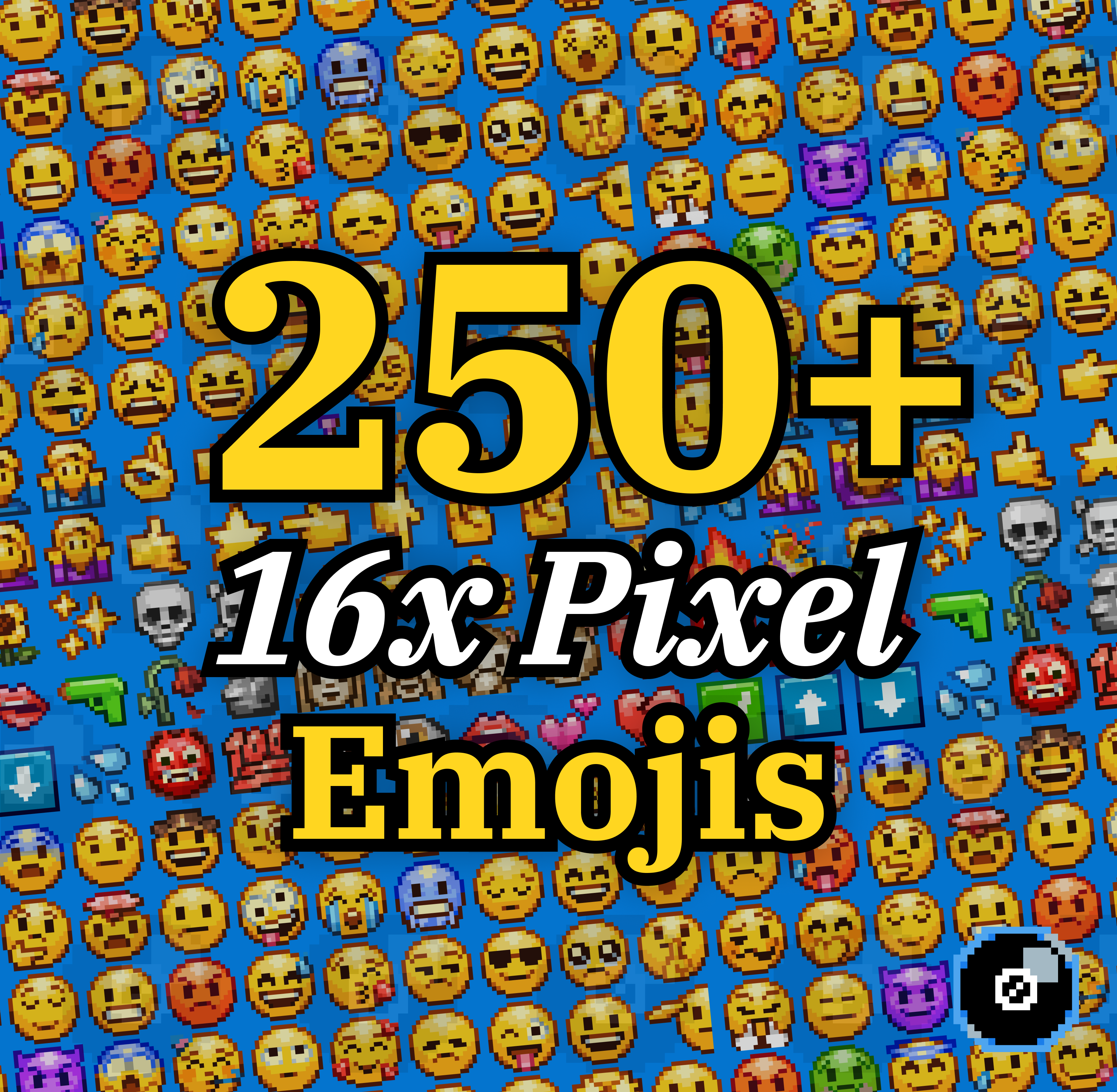 Ultimate 16x16 Pixel Emoji Pack - 250+ Designs, Multi-Style & Resolution! preview image