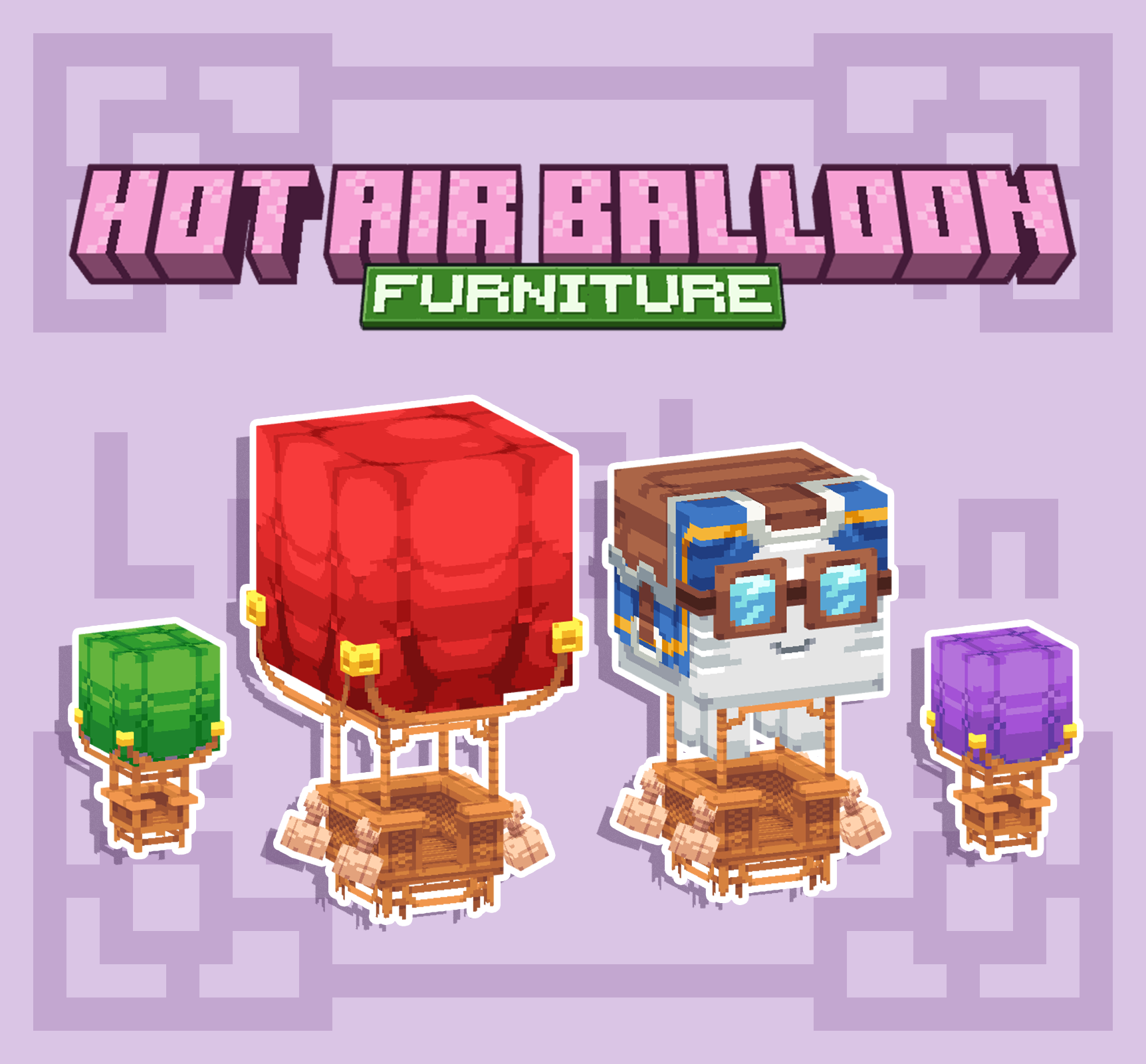 Hot Air Balloon Mini Pack【Dyeable】 preview image