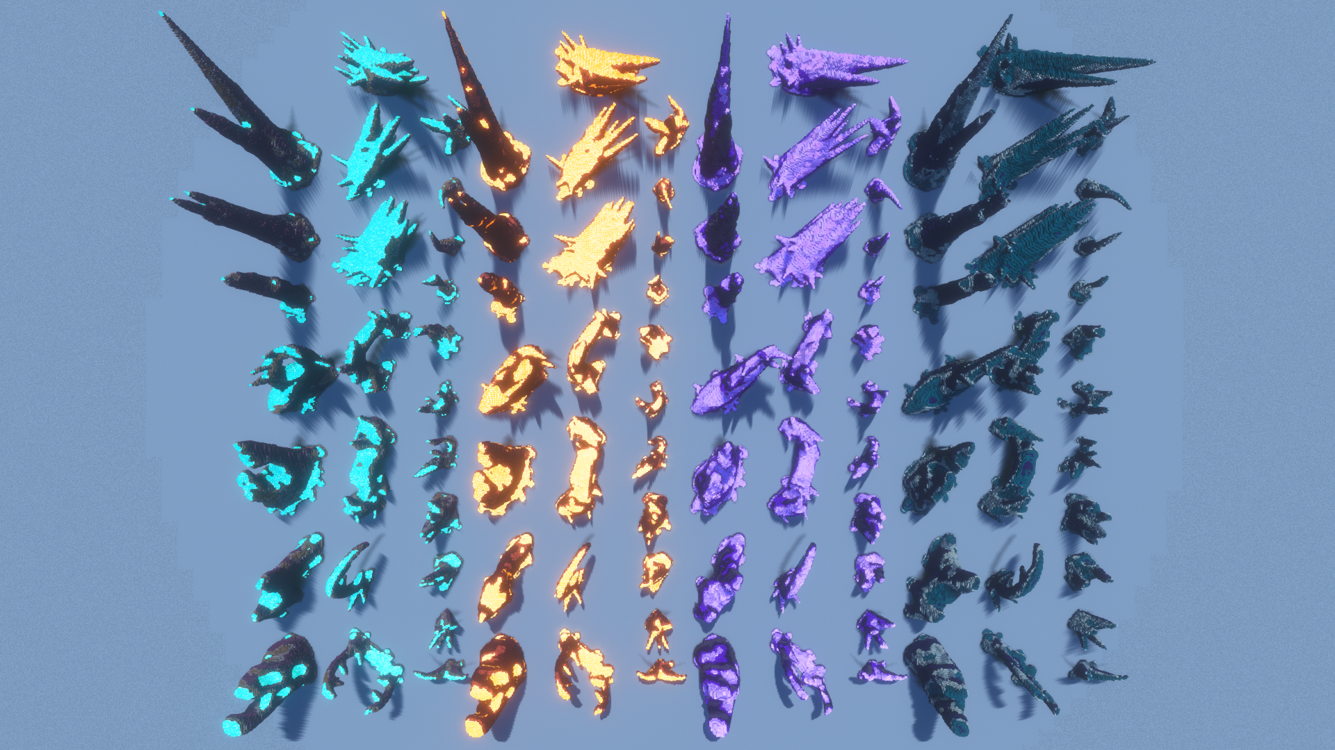 100 Alien Rocks | Asset Pack preview image