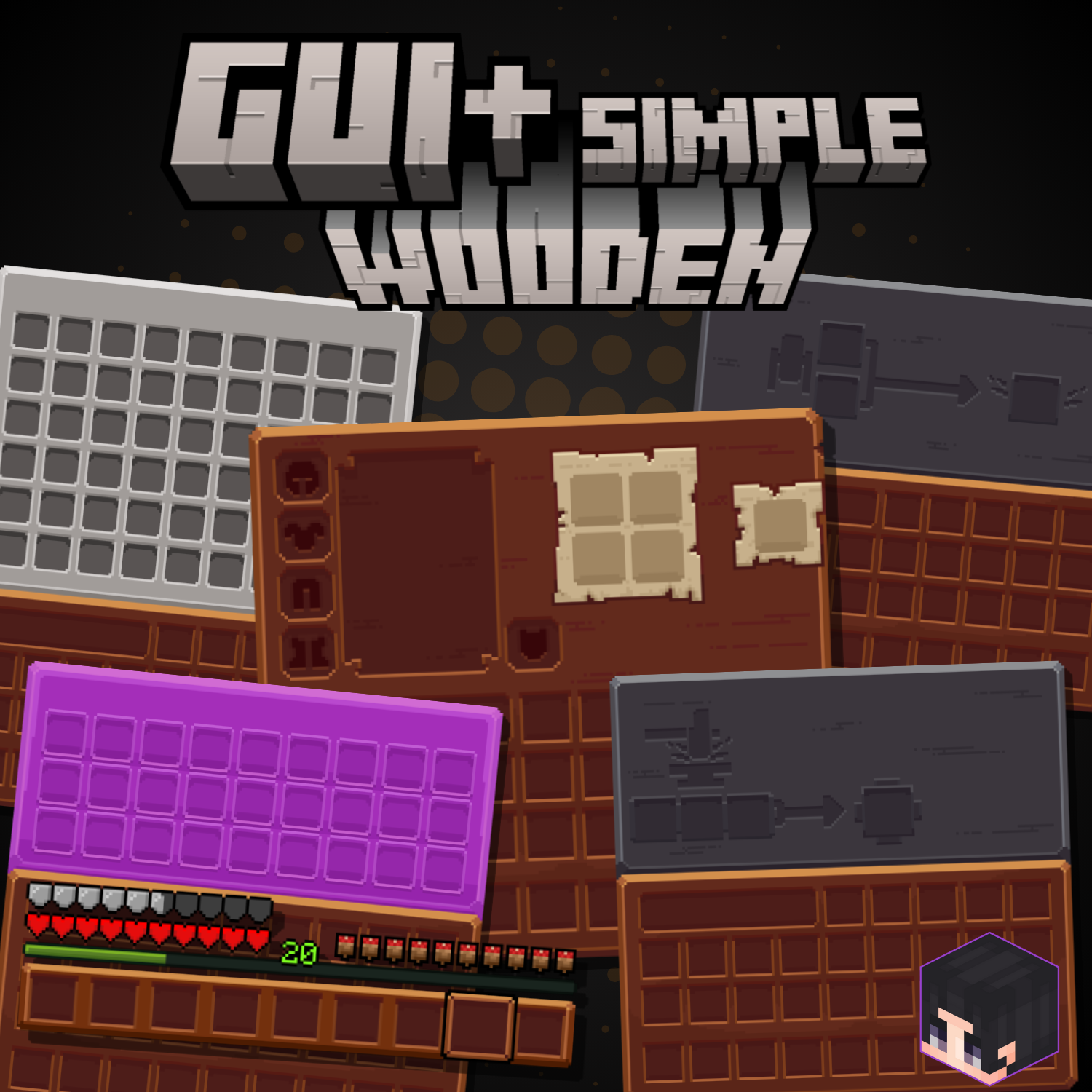 Simple Wooden GUI+ preview image