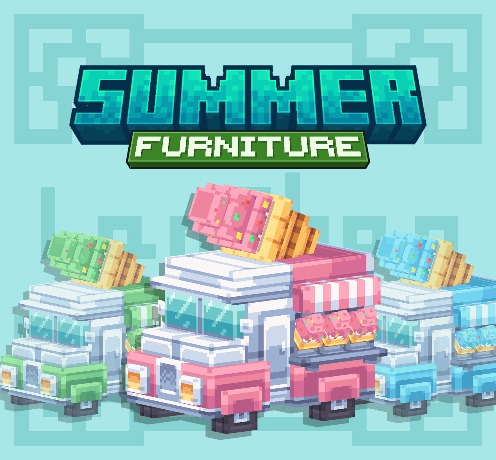 Ice-Cream Truck Mini Pack【Dyeable】 preview image