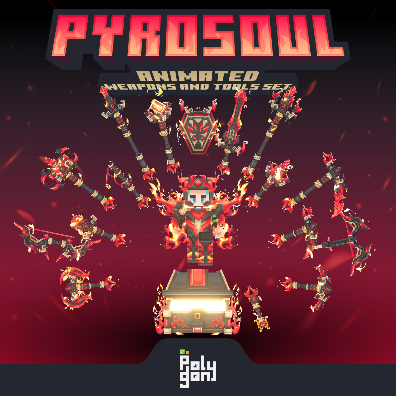 Pyrosoul Animated Weapons and Tools Set (64x) preview image