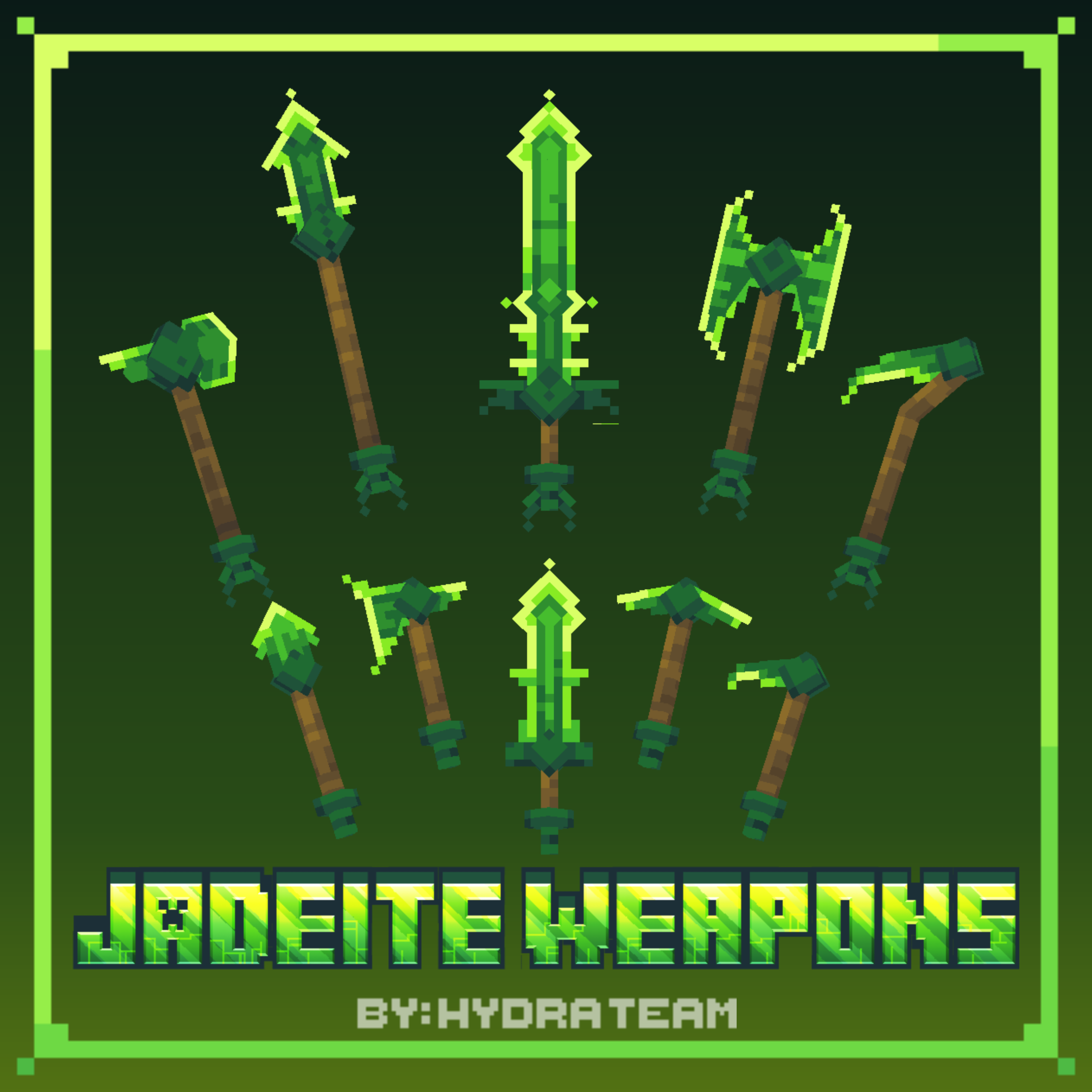 Jadeite weapons pack preview image