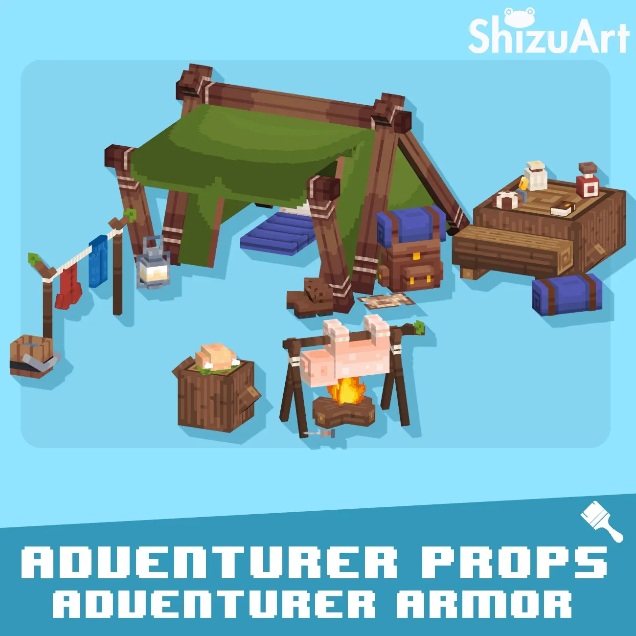Adventurer Props + Adventurer Outfit [Dyeable] preview image