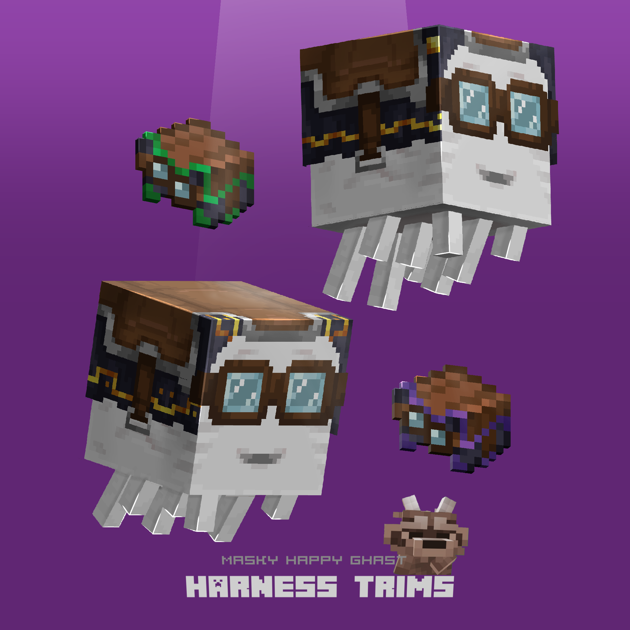 Masky Happy Ghast (Harness Trims) preview image
