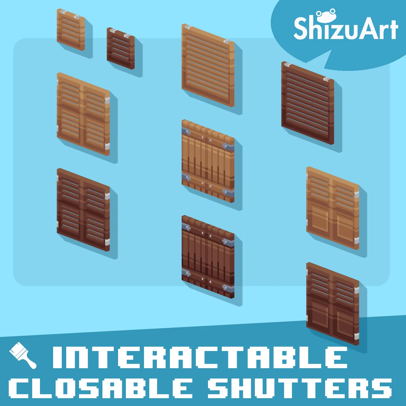 Closable Shutters [Interactable-Dyeable] preview image