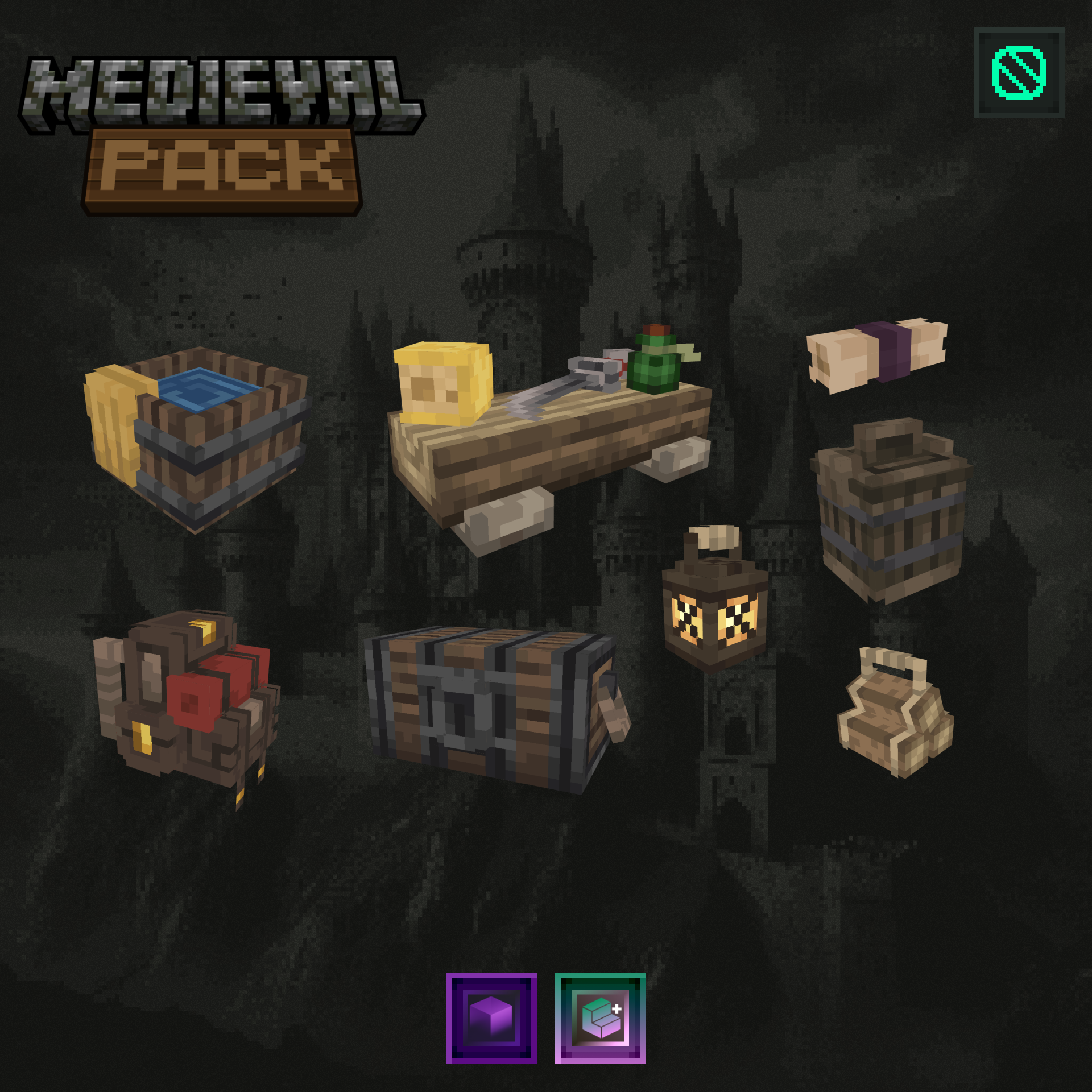 Medieval Pack - Beautiful decorative blocks & props! preview image