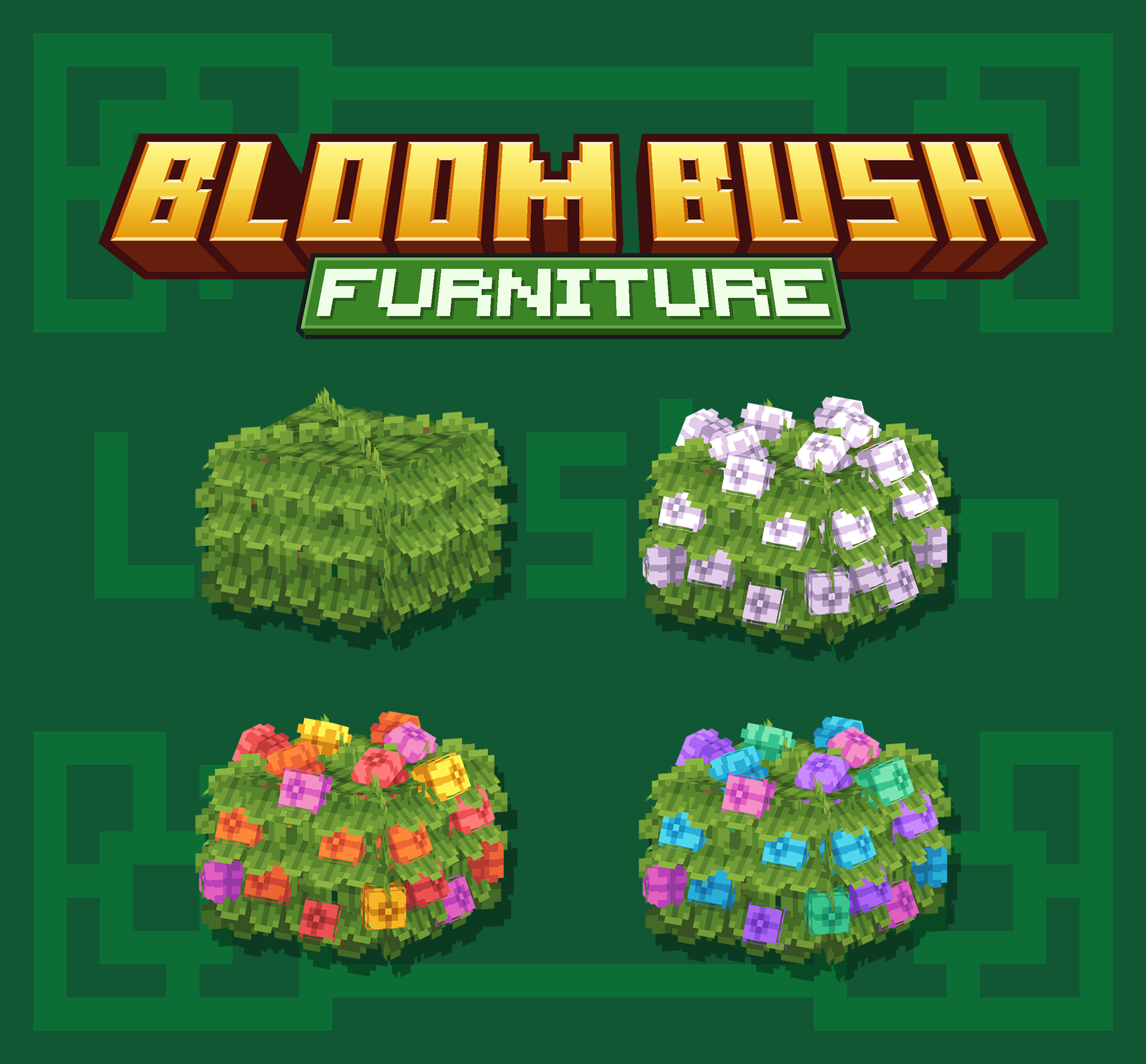Bloom Bush Mini Pack【Dyeable】 preview image