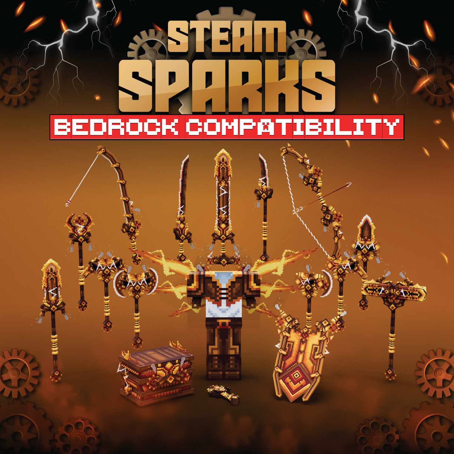 Steamsparks Animated Weapon Set Volume 1 [For GeyserMC] preview image