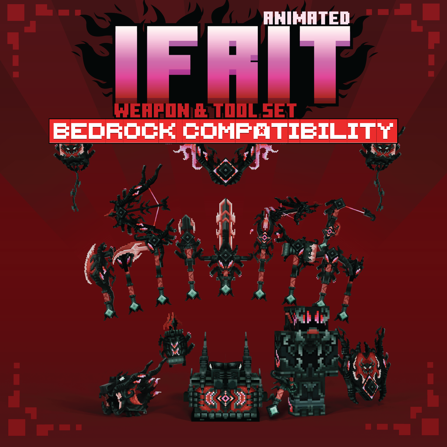 Ifrit Animated Weapon Set [For GeyserMC] preview image