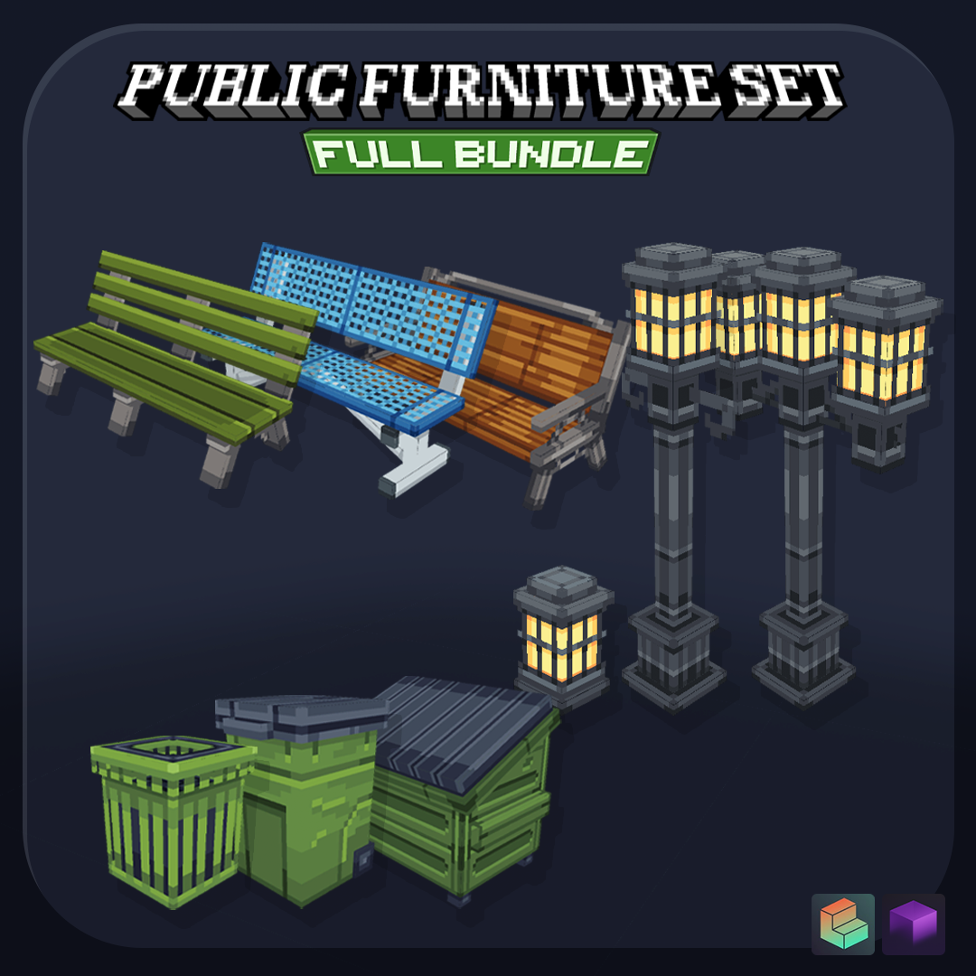 Public furniture set [Dyeable] preview image