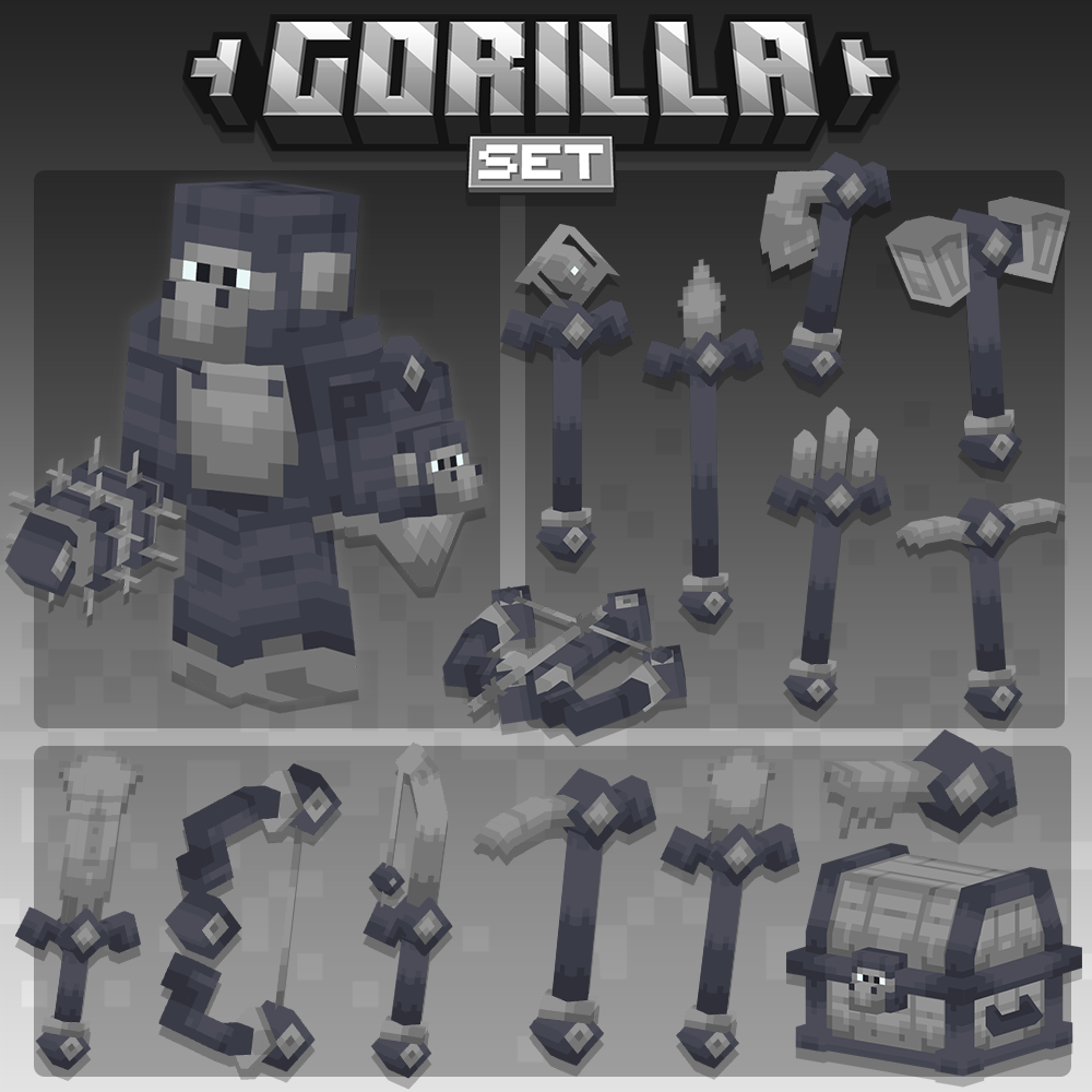 Gorilla Weapons and Tools Set preview image