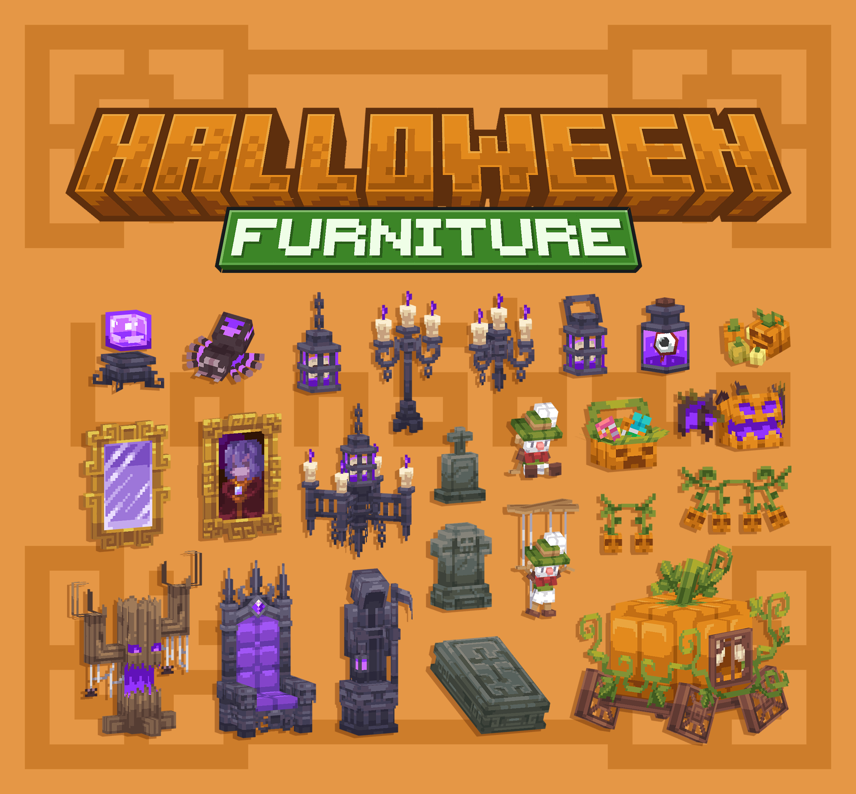 Halloween Furniture【Dyeable】 preview image