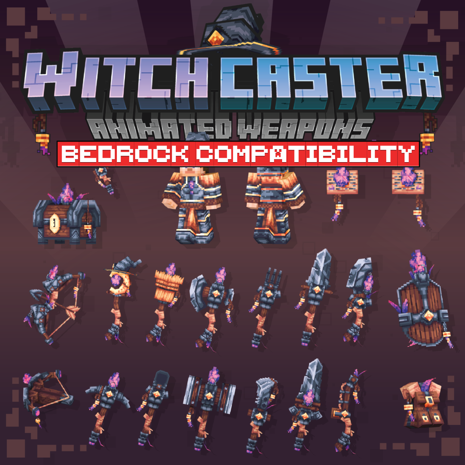 Witch Caster Animated Weapon Set [For GeyserMC] preview image