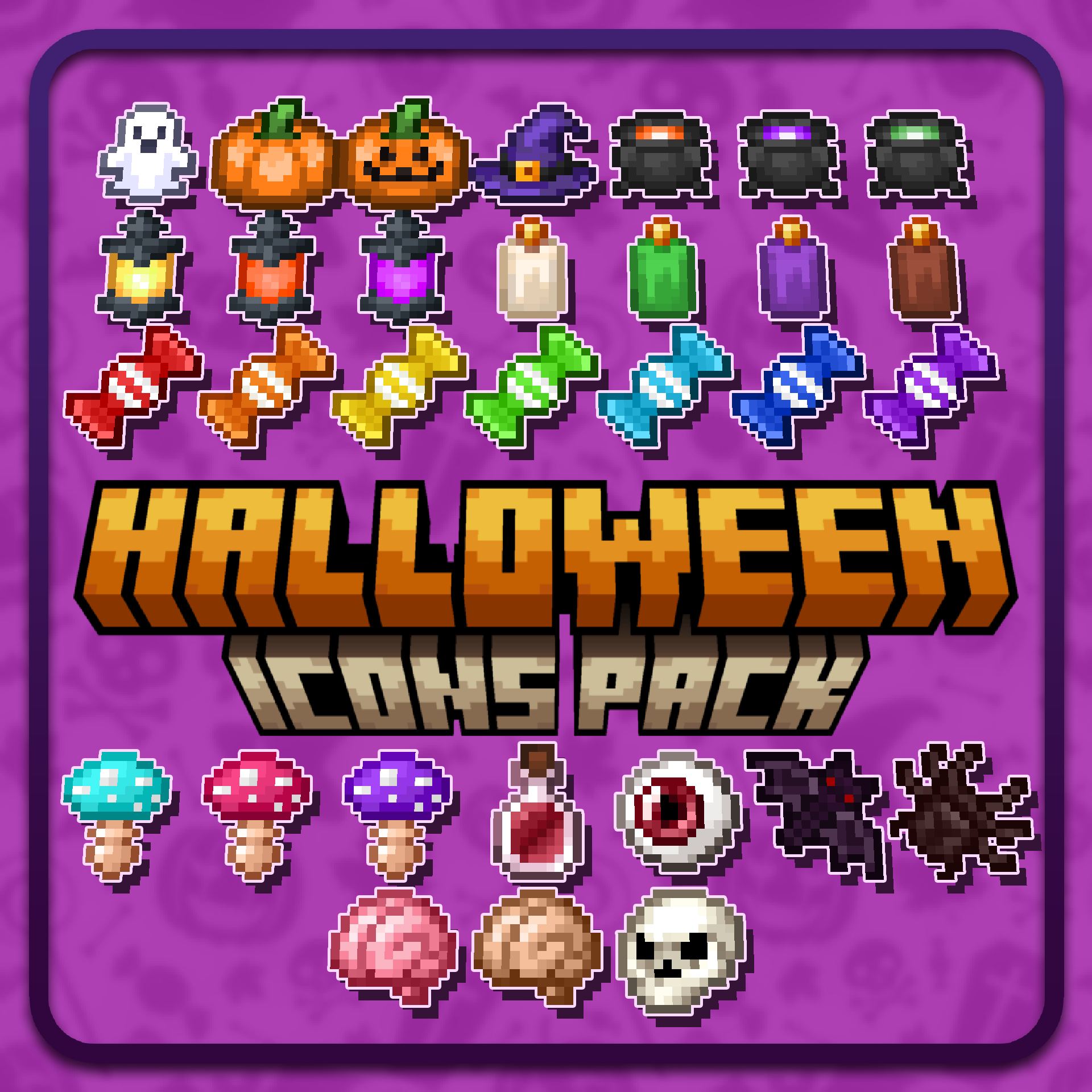 Halloween sprites pack preview image