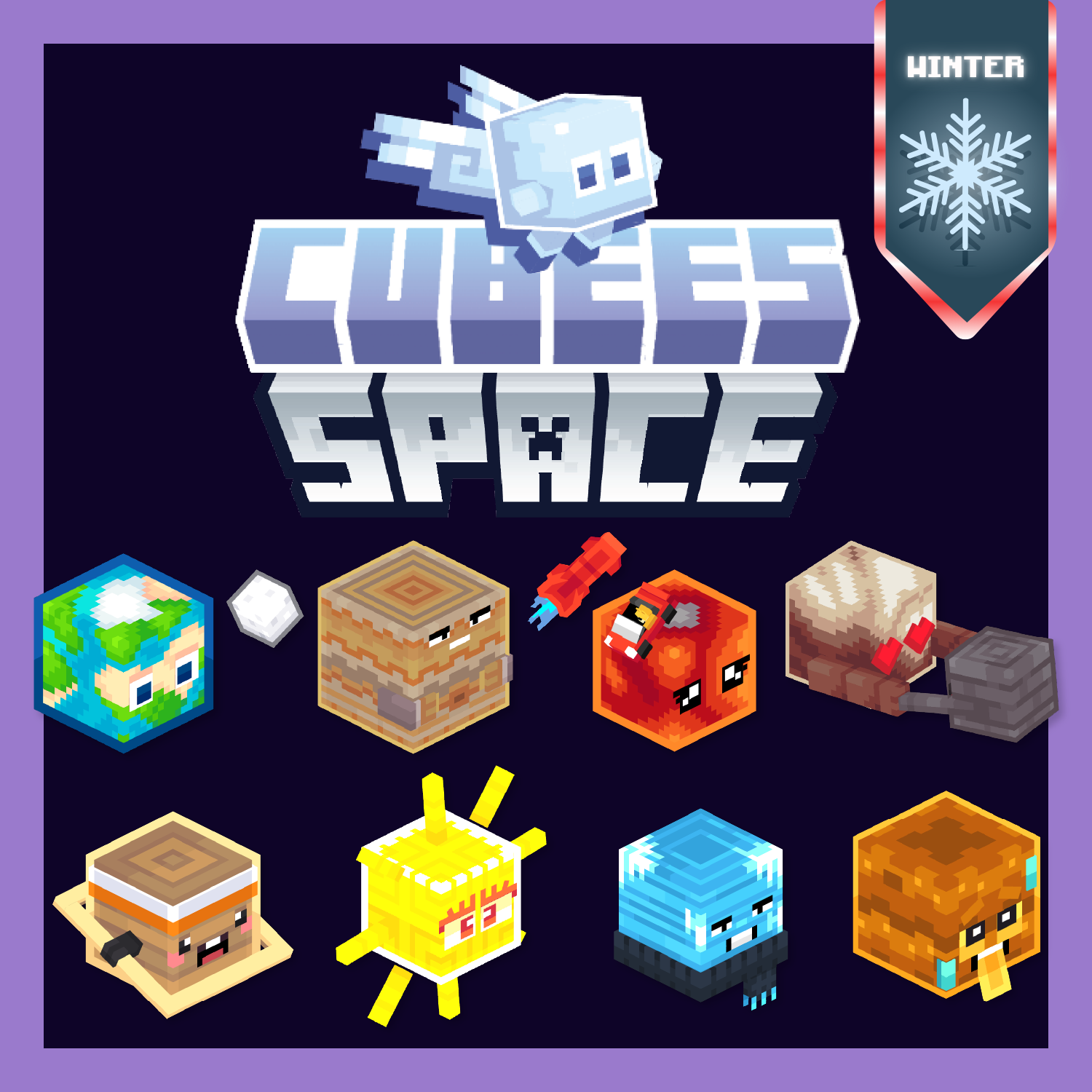 Cubees Space Pack - Pets & companions preview image