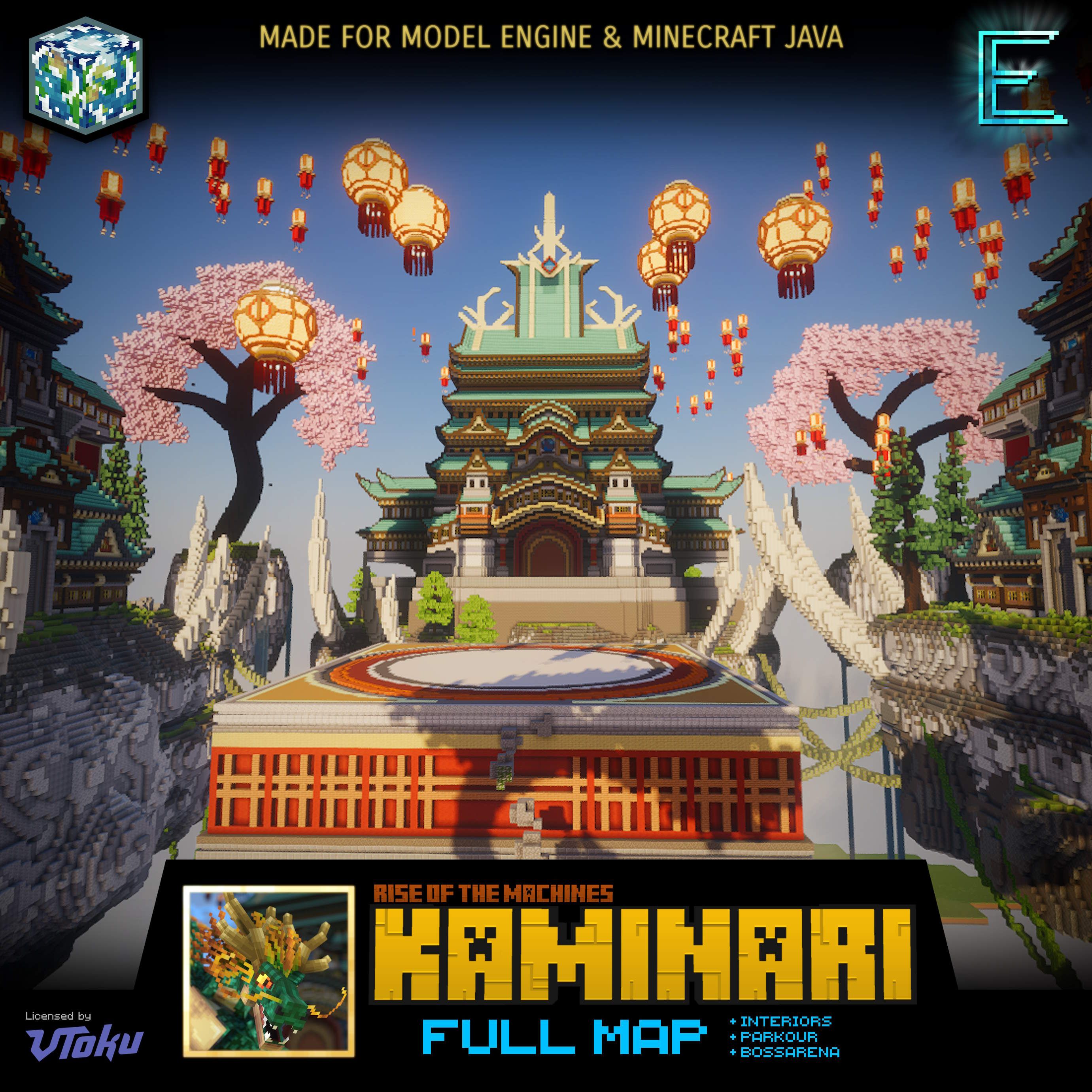 Kaminari: Full map + parkour + bossarena preview image