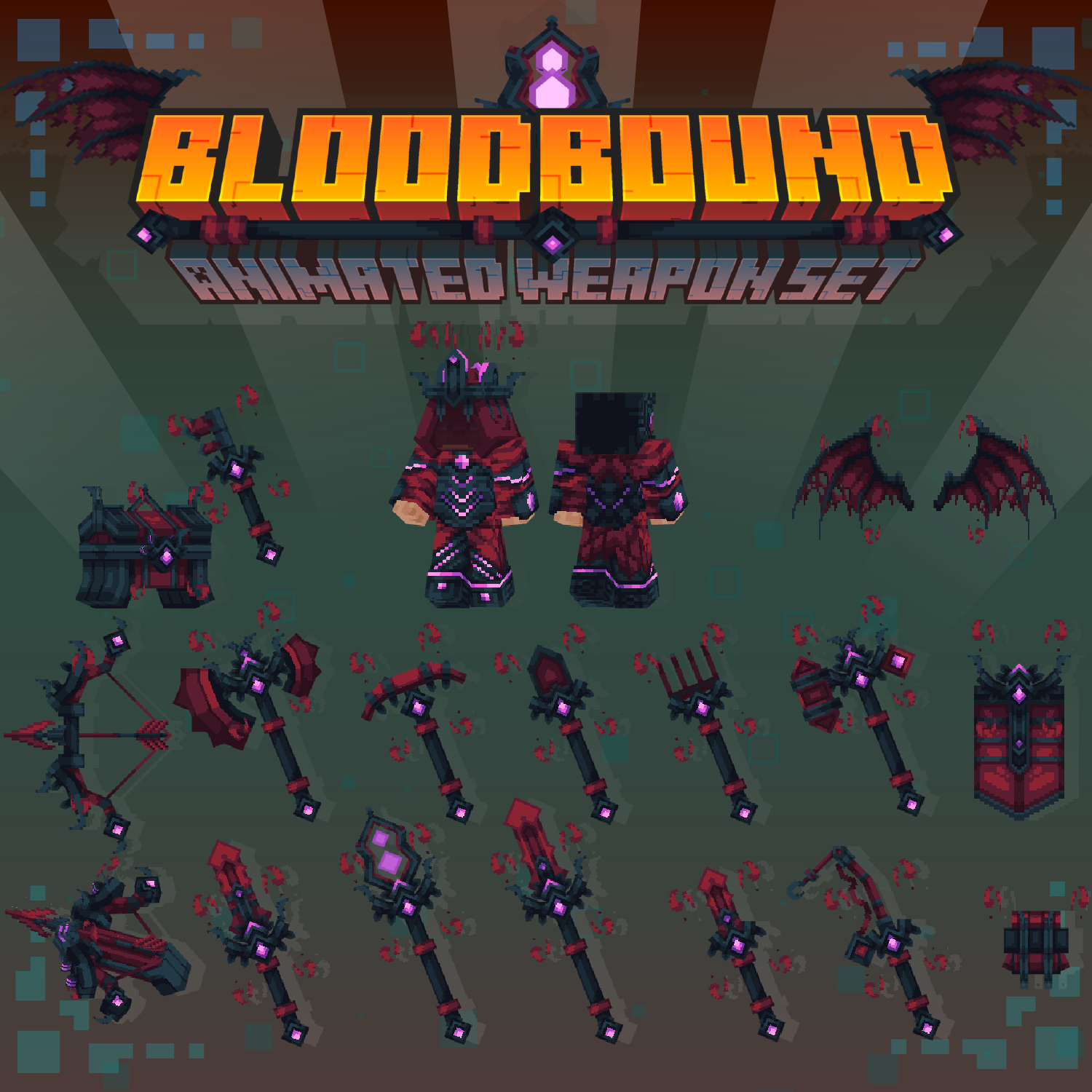 Bloodbound Animated Weapon Set preview image