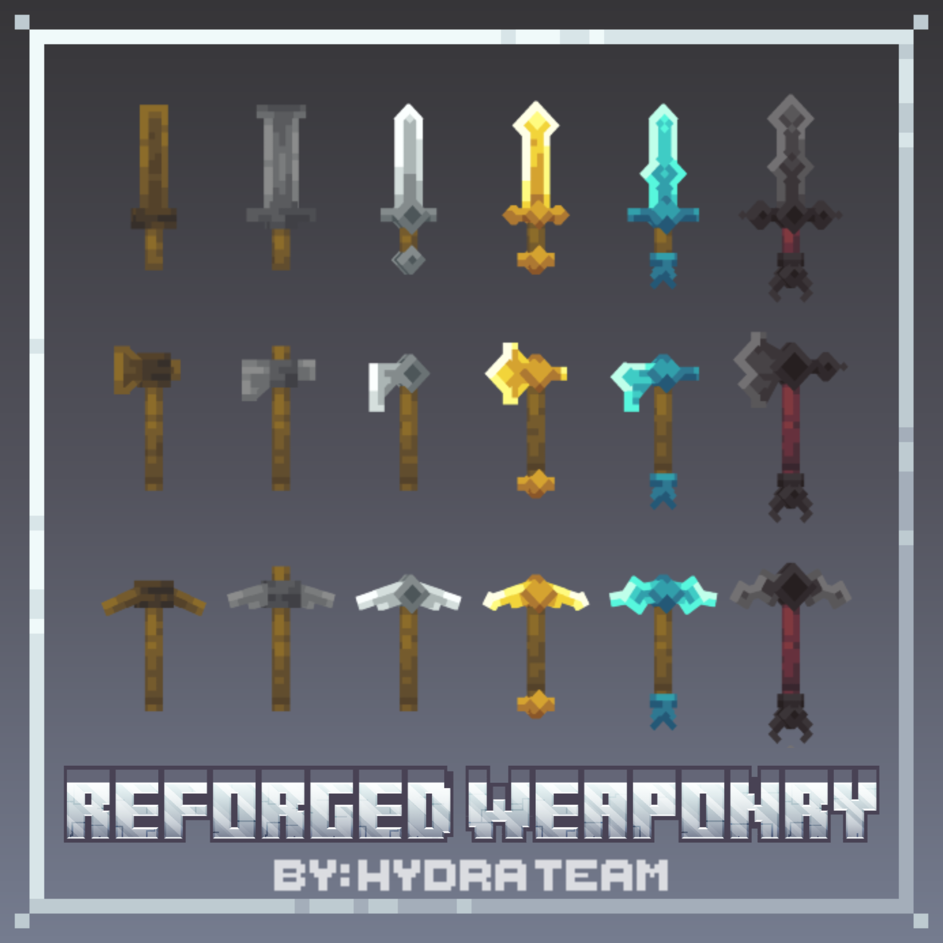 Reforged weapons pack preview image