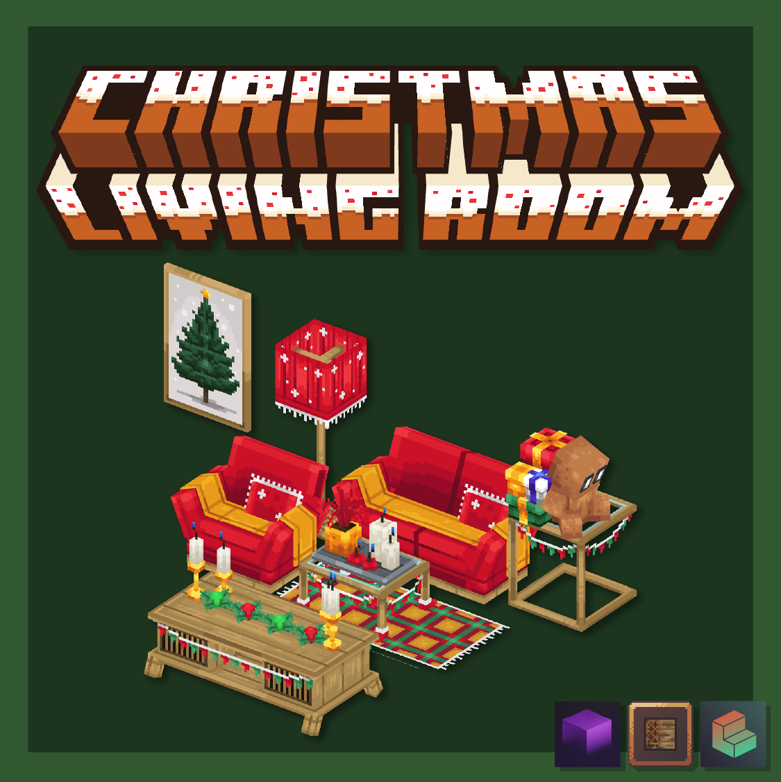Christmas Living Room Animated Decorations preview image