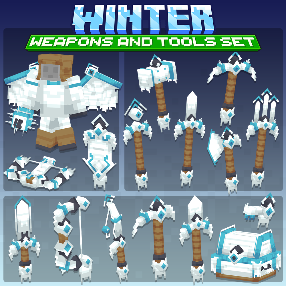 Winter Weapons and Tools Set preview image