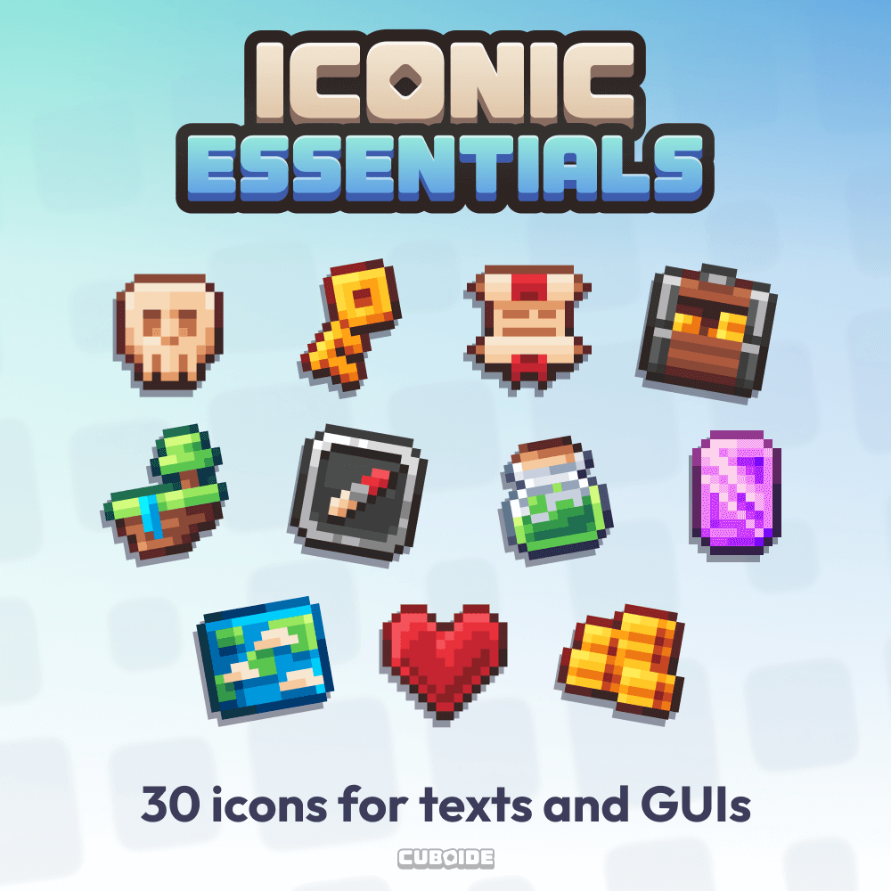 Iconic Essentials - 30 all-purpose icons preview image