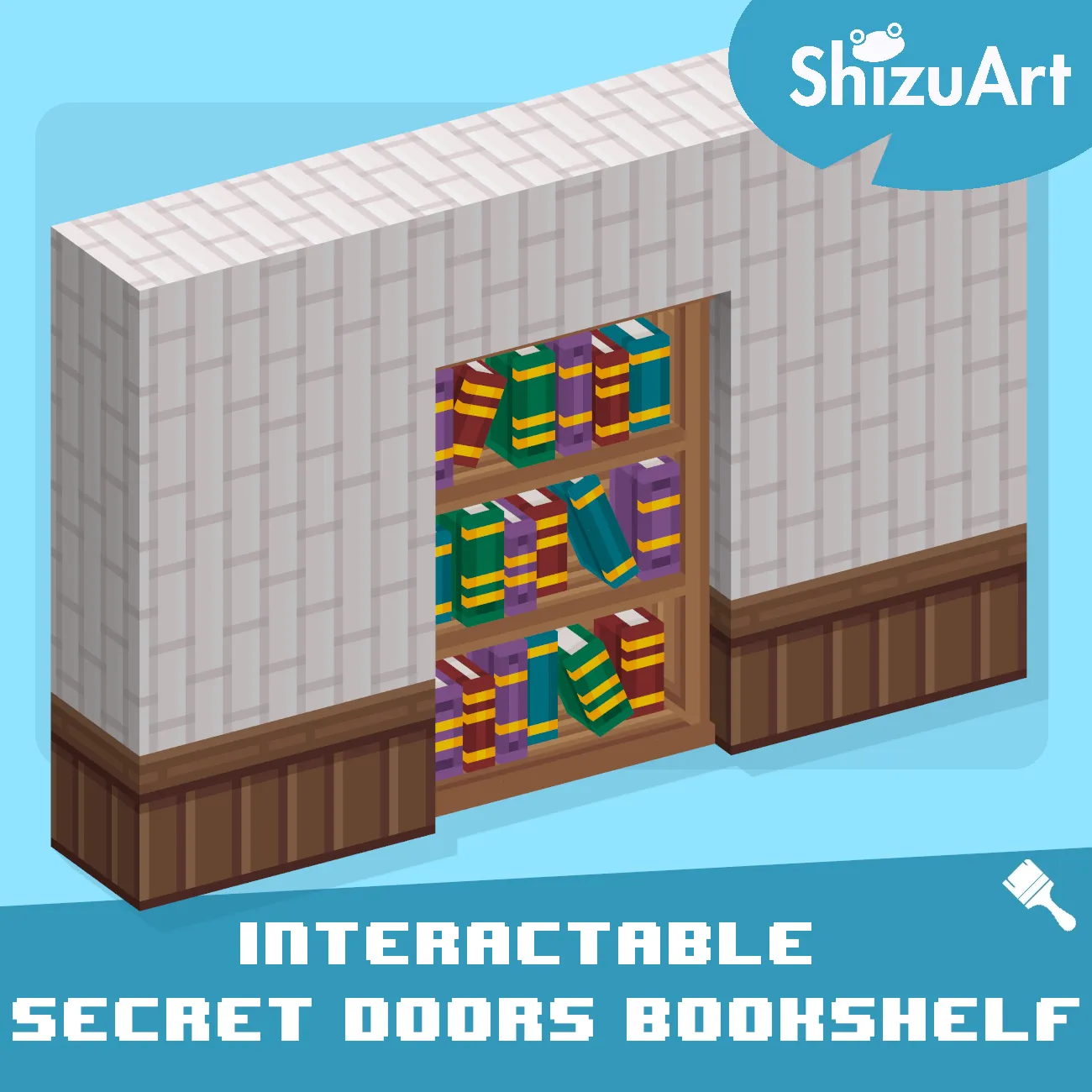 Secret Doors - Bookshelf [Interactable - Dyeable] preview image