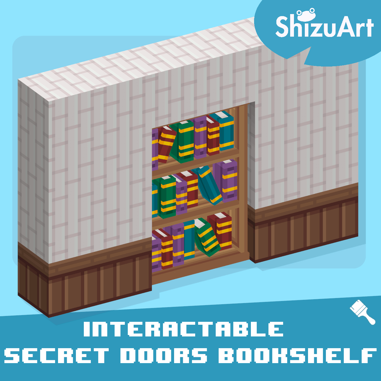Secret Doors - Bookshelf [Interactable - Dyeable] preview image
