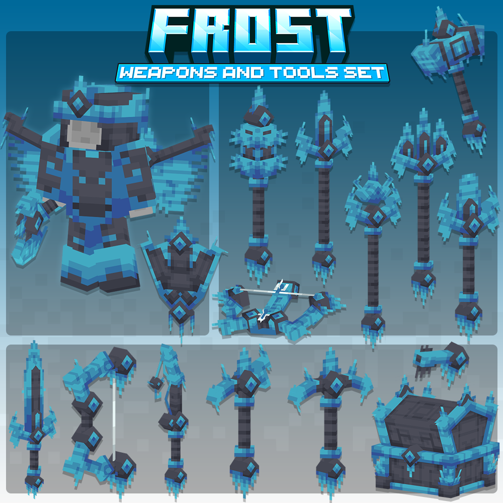 Frost Weapons and Tools Set (32x) preview image