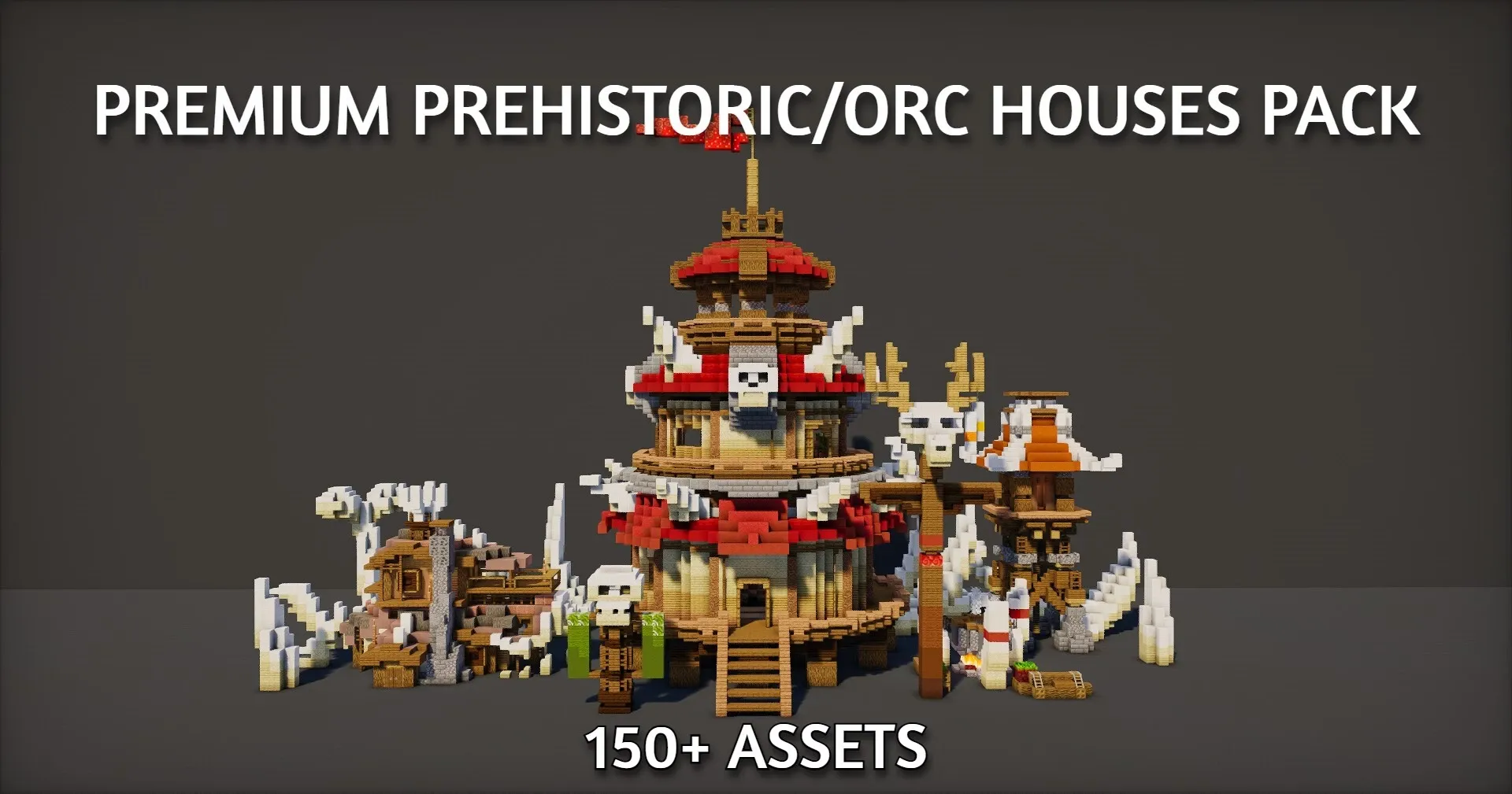 Premium Prehistoric/Orc Houses Pack preview image