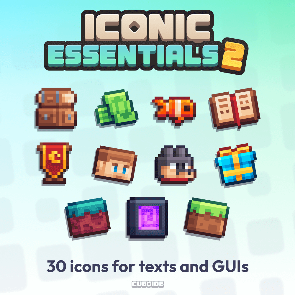 Iconic Essentials Vol.2 - 30 all-purpose icons preview image