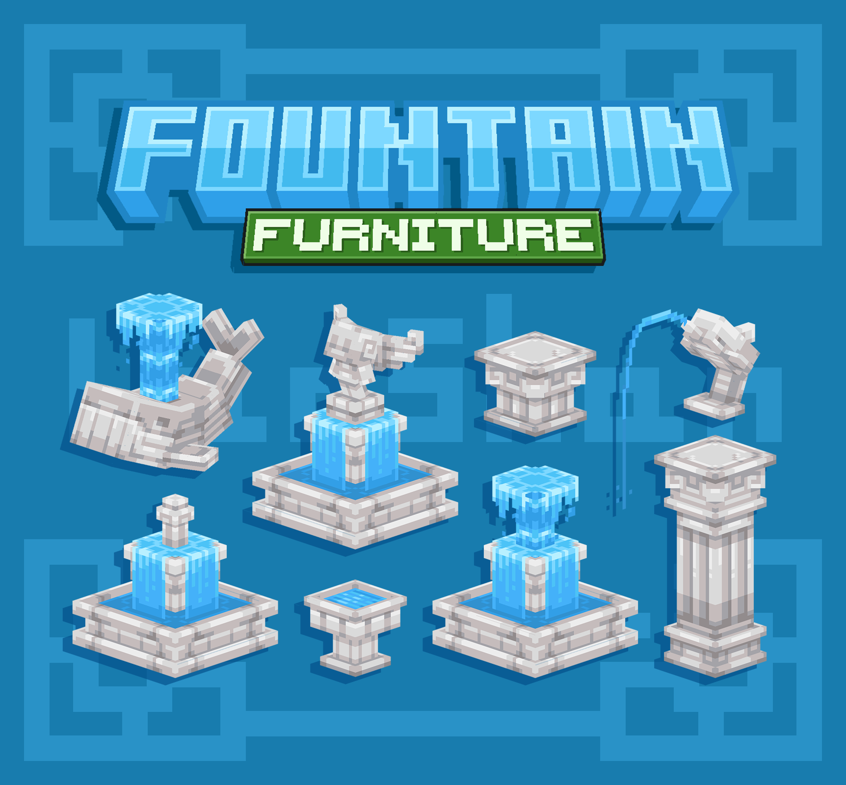 Fountain Mini Pack【Dyeable】 preview image