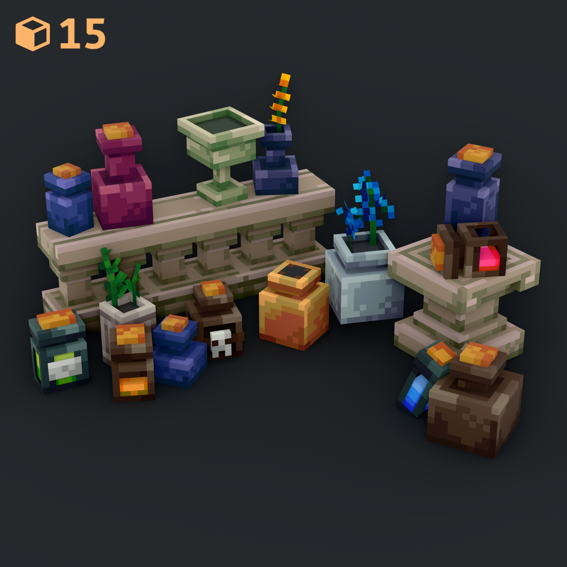 Potions and pottery pack preview image