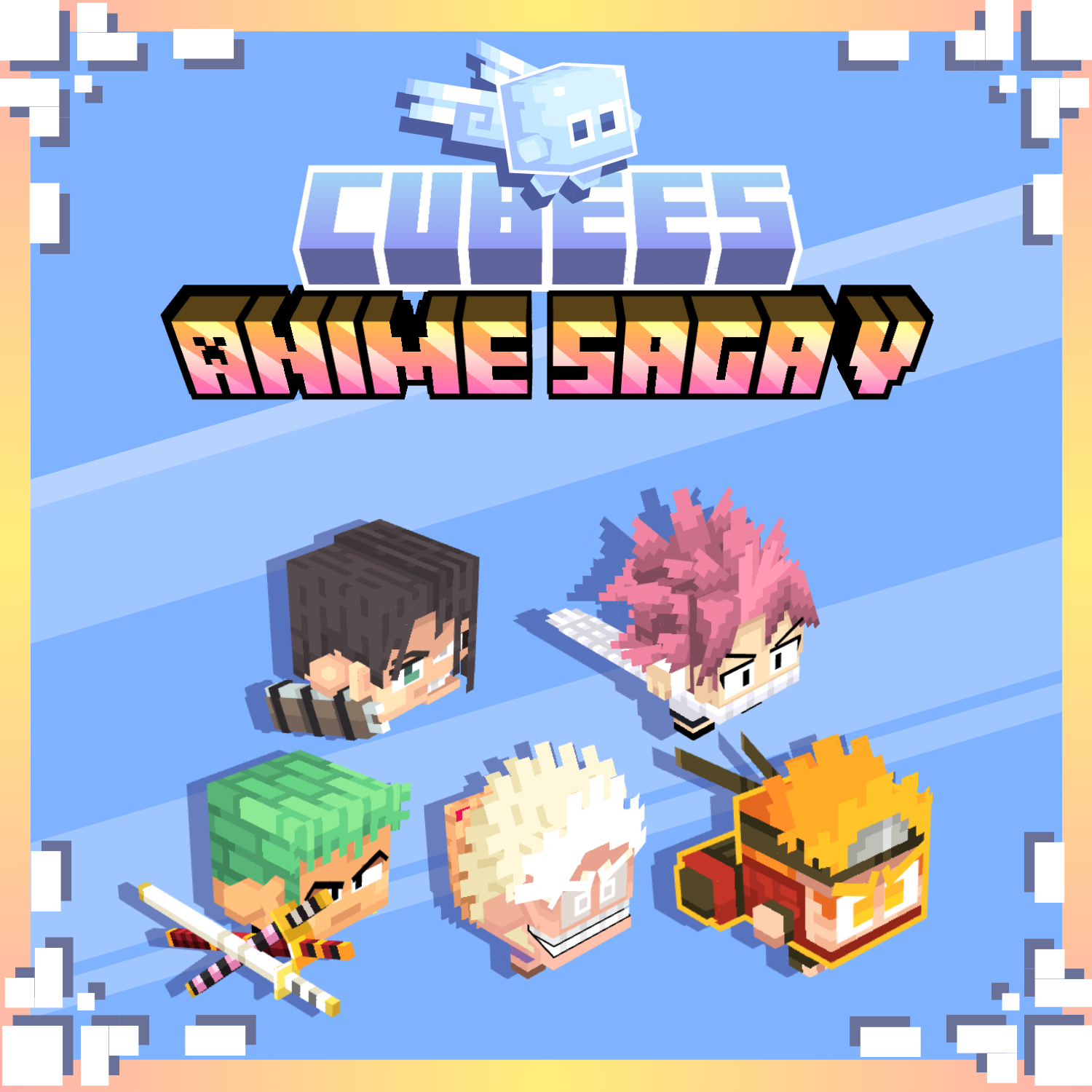 Cubees Anime Saga 5 Pack - Pets & companions preview image