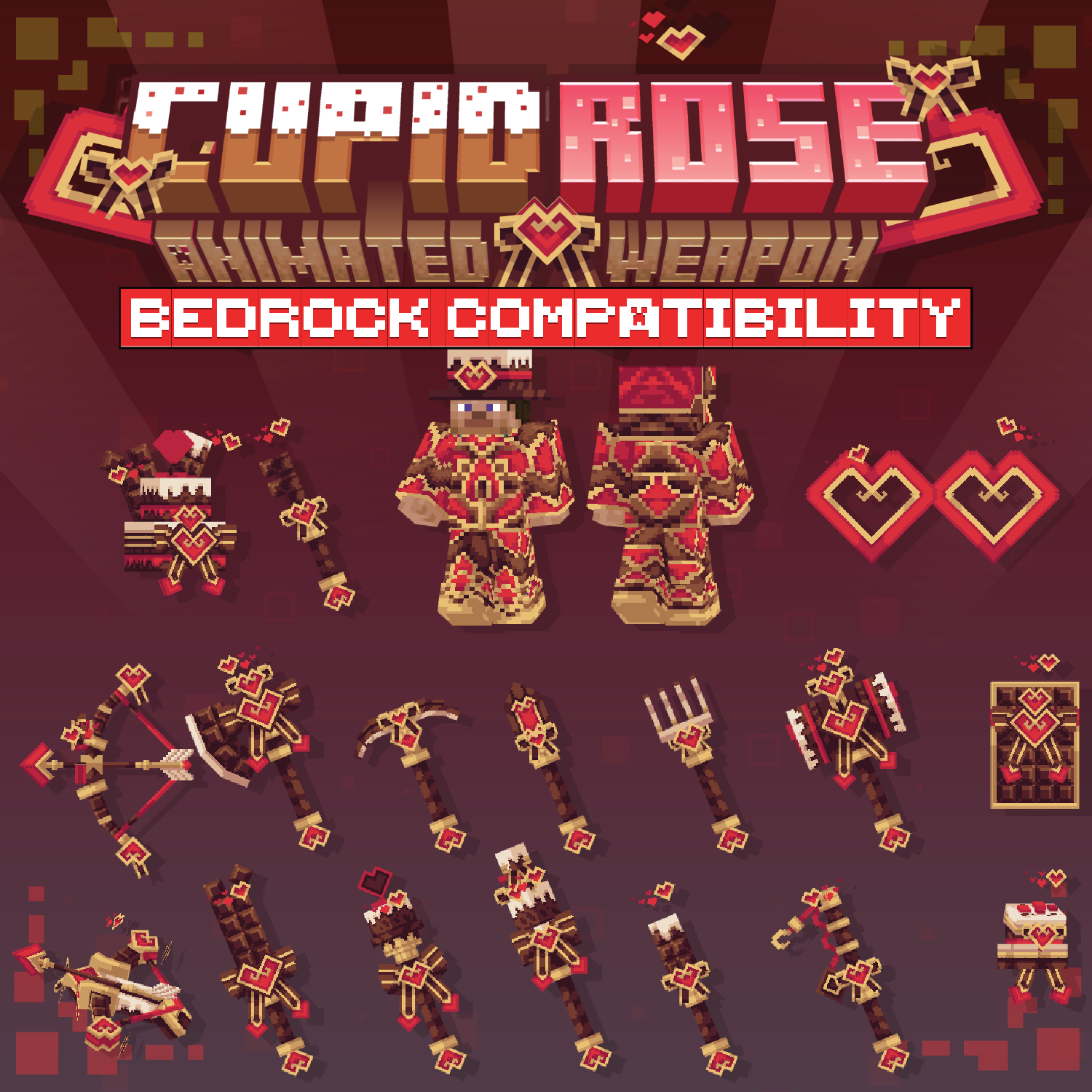 Cupid Rose Animated Weapon Set [For GeyserMC] preview image