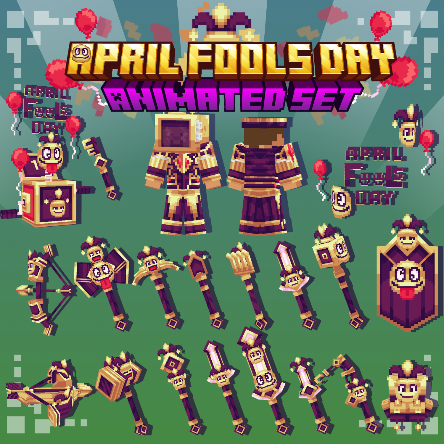 April Fools Day Animated Weapon Set Volume 2 preview image