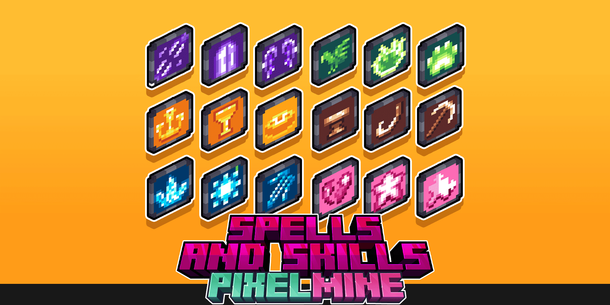 PixelMine | MMO Skills + Spells Graphics preview image
