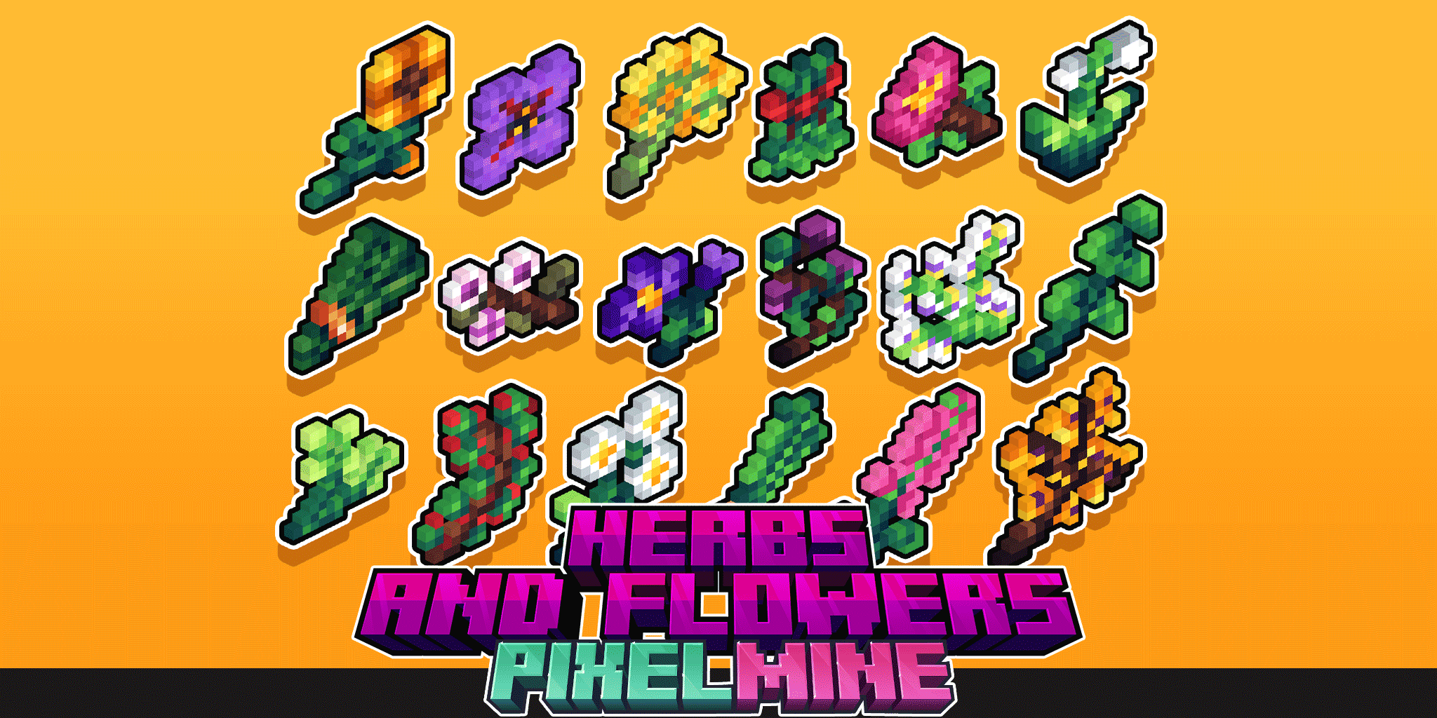 PixelMine | Herb and Flower Graphics preview image