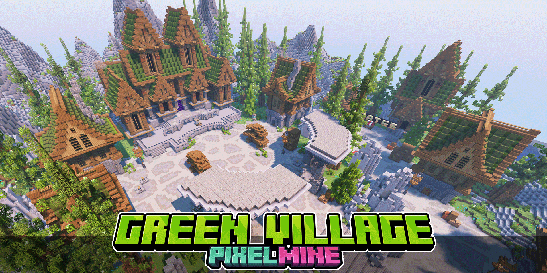 PixelMine | Green Village Spawn @400x400 preview image