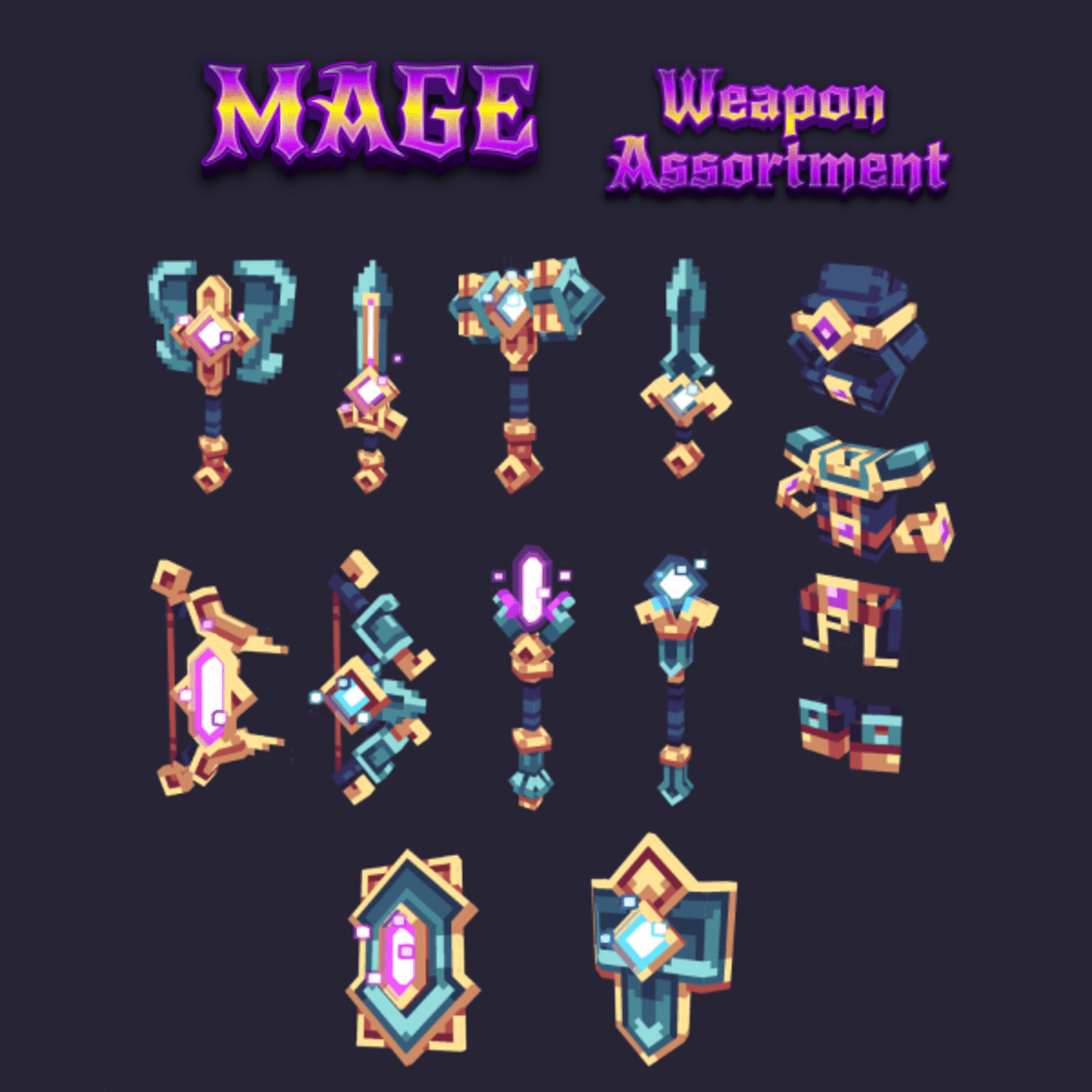 Mage Assortment Animated Weapon Set preview image