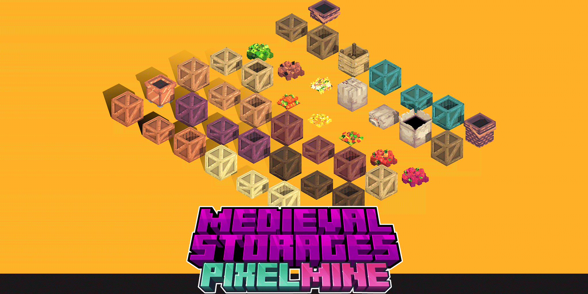 PixelMine | Medieval Storage Models preview image