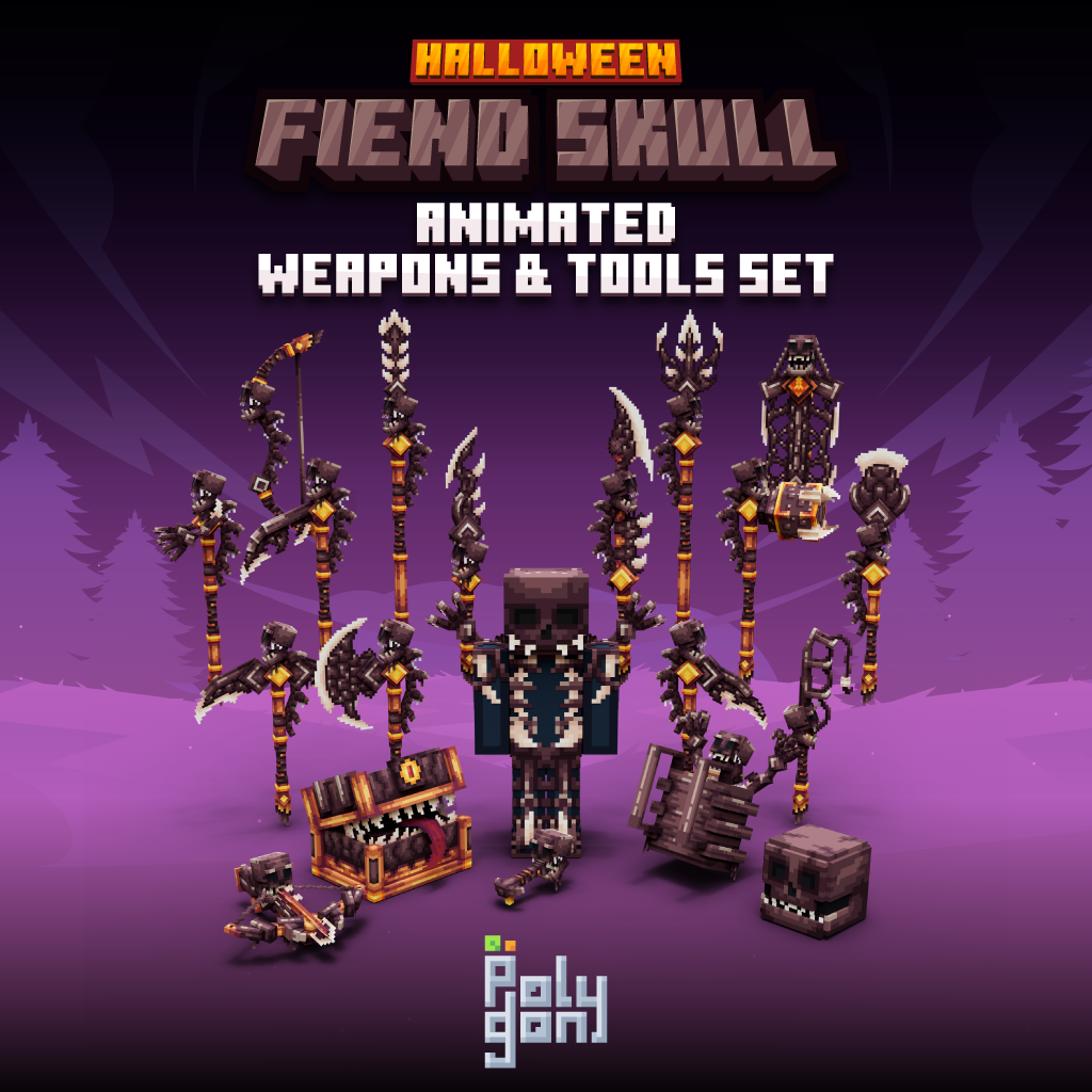Fiend Skull Animated Weapons & Tools Set preview image
