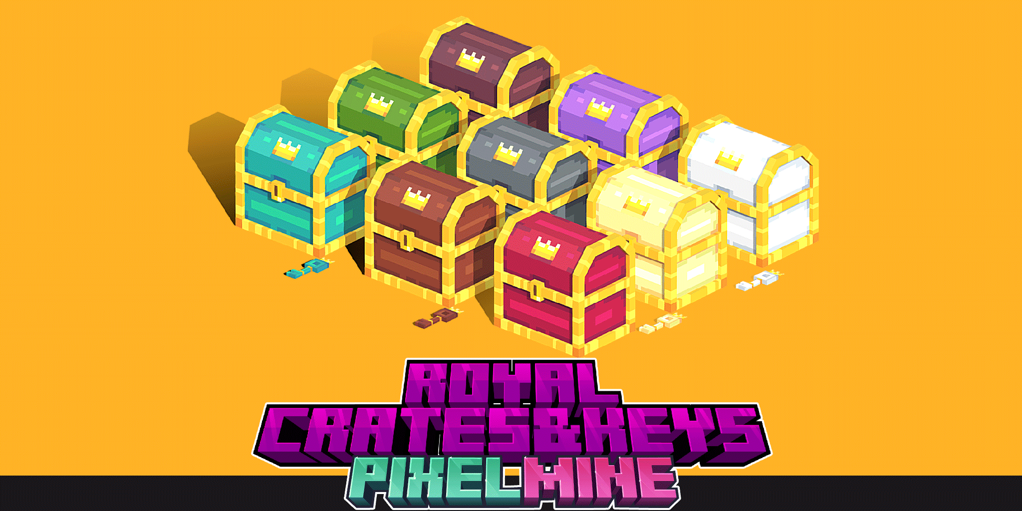 PixelMine | Royal Chest + Key Models preview image