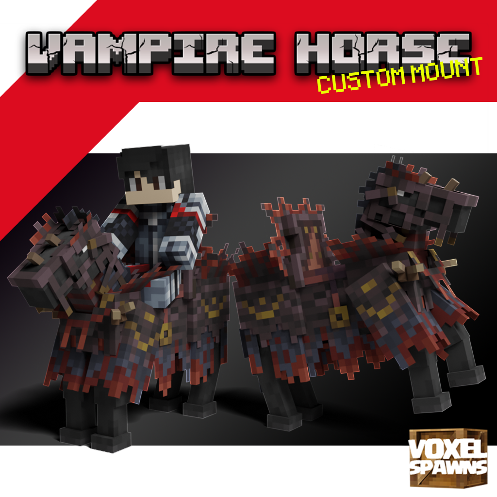 Vampire Horse Mount from Voxelspawns