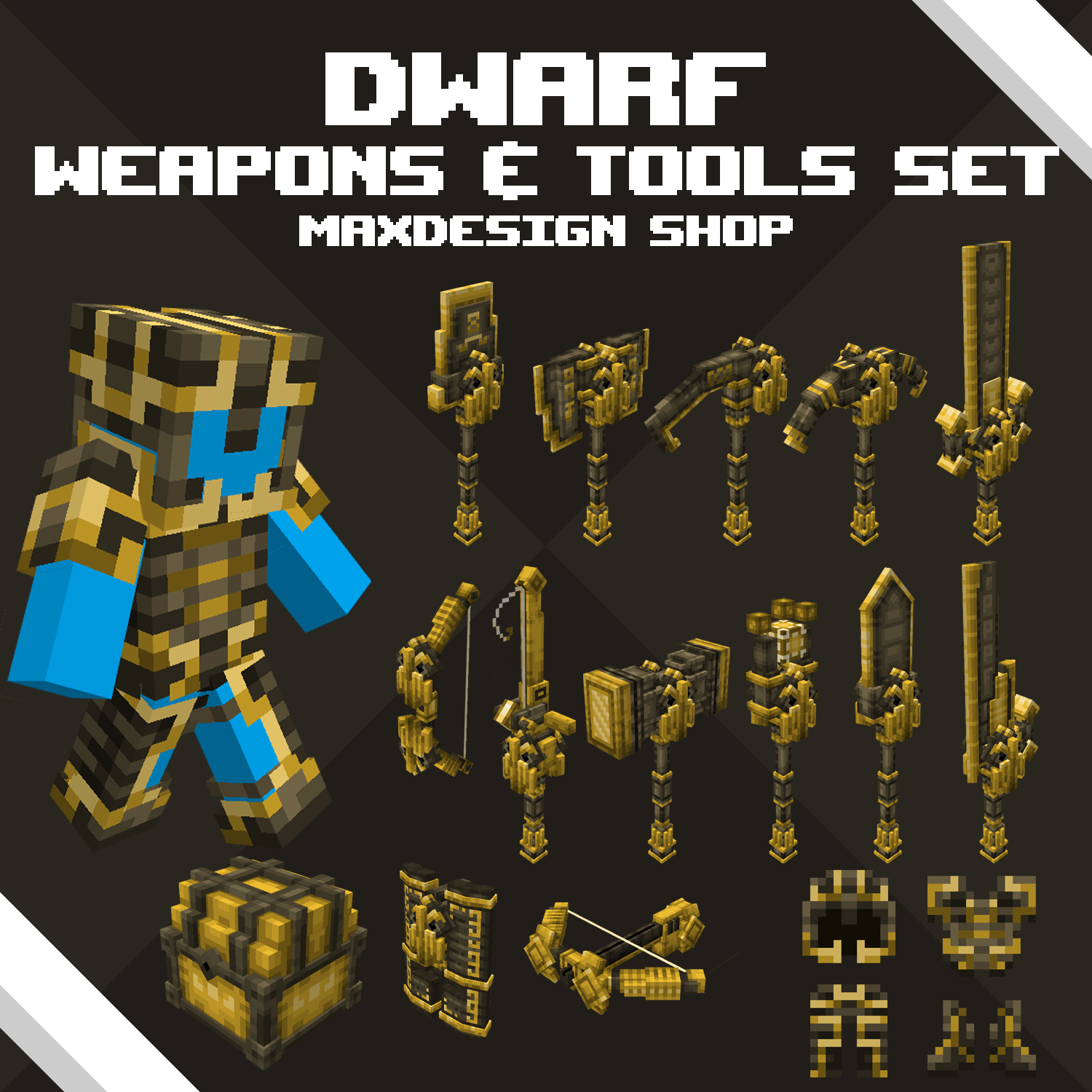 Dwarf Weapons & Tools Set preview image